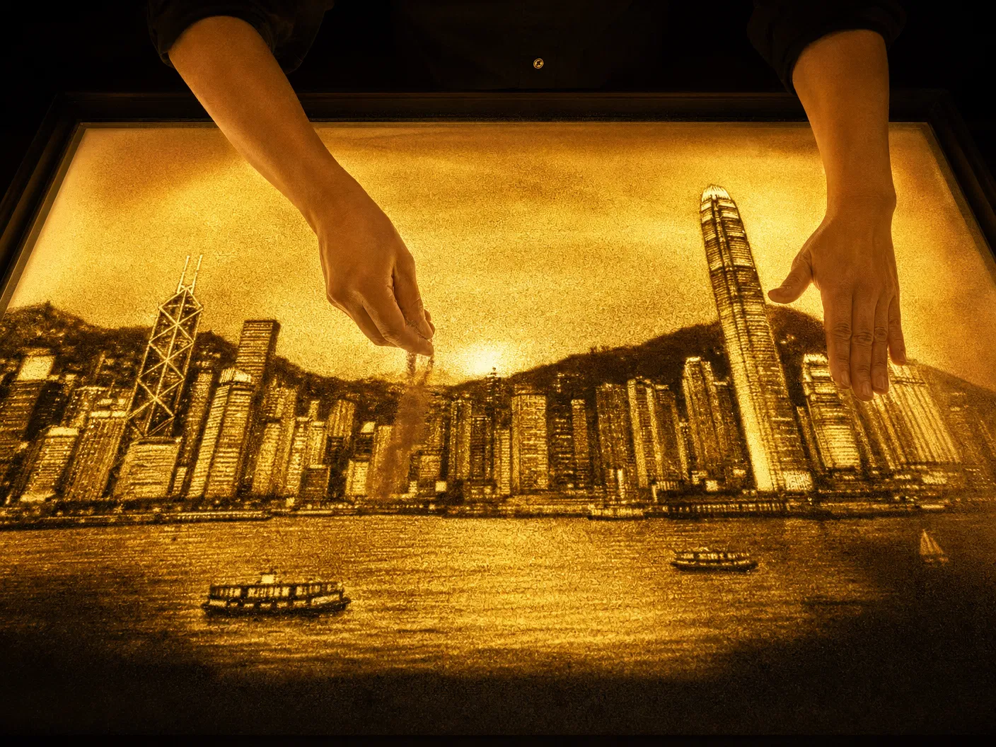 幼兒畫畫班 到校教學場景｜幼兒沙畫 教育合作案例