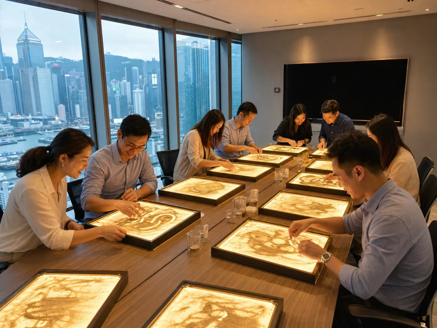 幼兒畫畫班 學員完成作品｜結合 幼兒沙畫 與 幼兒跳舞班 主題