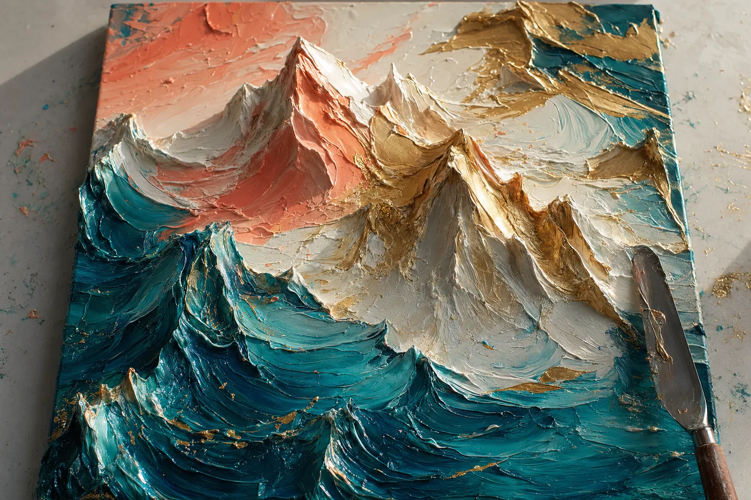 肌理畫 課堂實錄｜肌理繪畫 × 香港學員作品｜FlintHub Academy