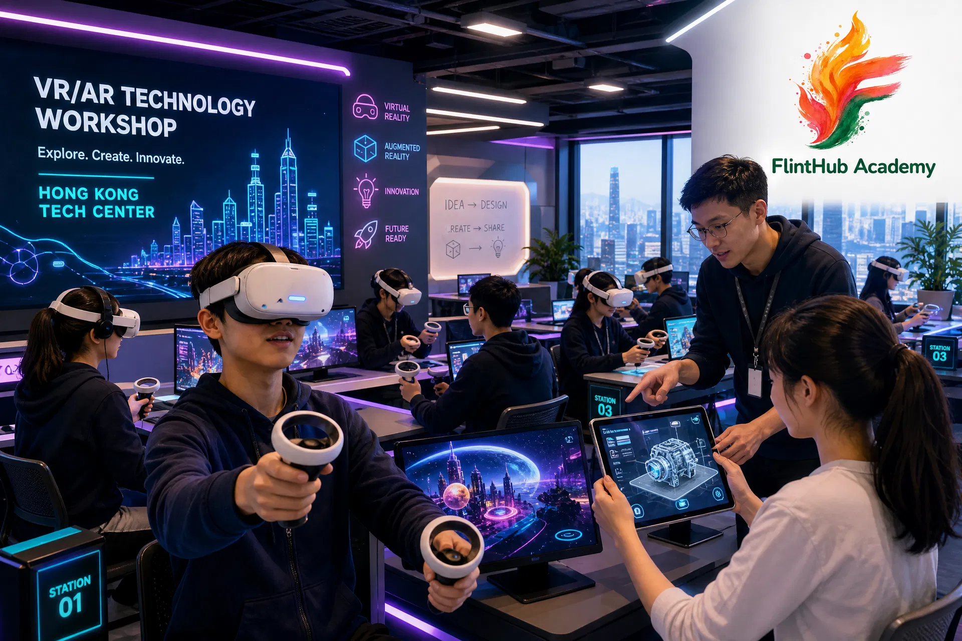 STEAM實驗室 課堂實錄|STEAM Lab × 香港學員作品|FlintHub Academy