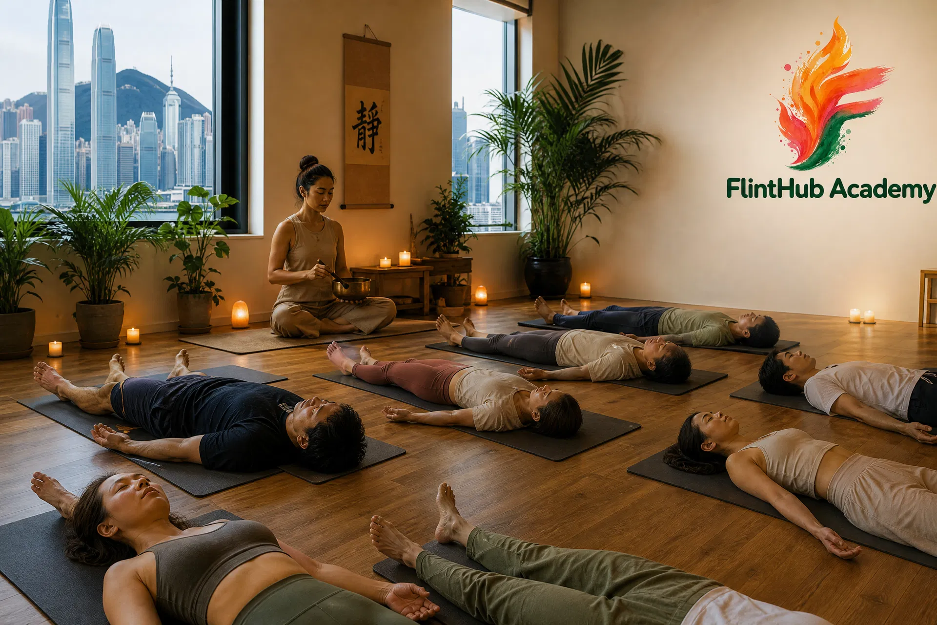 靜觀冥想工作坊 企業 Team Building 活動｜靜觀瑜伽 體驗｜FlintHub Academy 香港