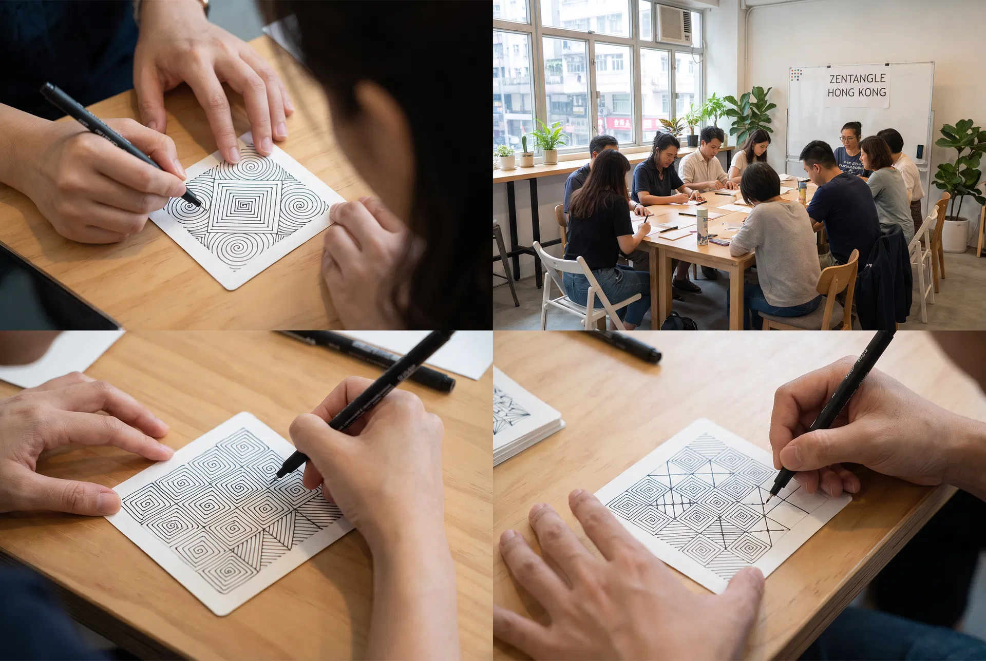 禪繞畫 課堂實錄｜Zentangle課程 × 香港學員作品｜FlintHub Academy