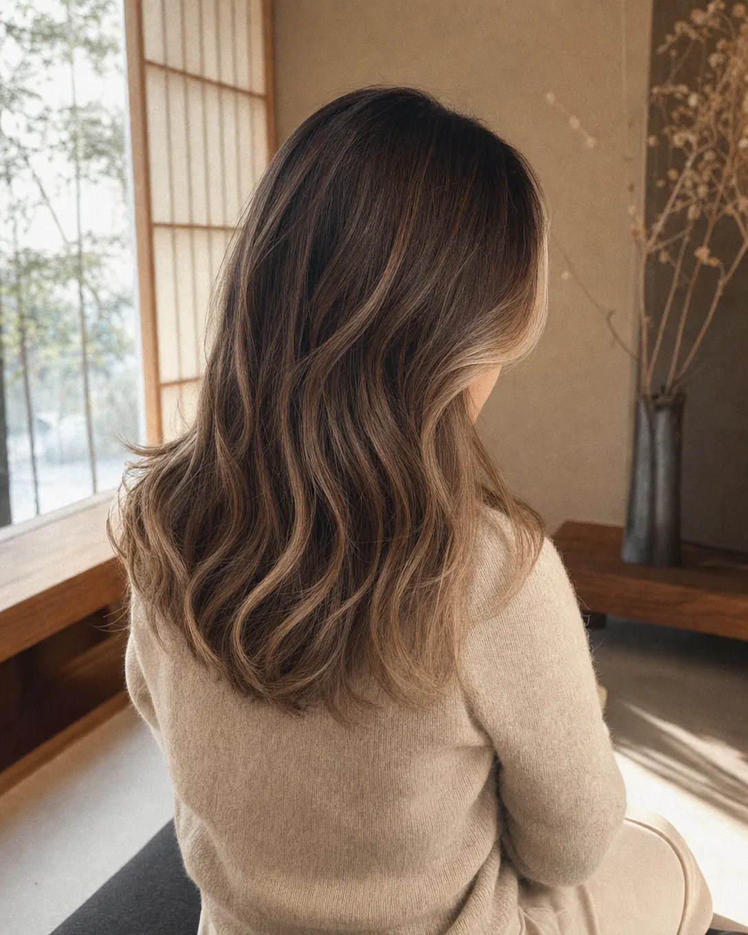 巴黎畫染 Balayage 香港作品 - 奶茶啡漸層