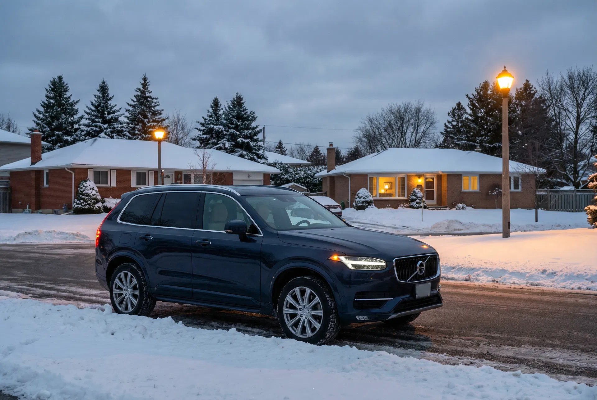 Car in Canadian winter