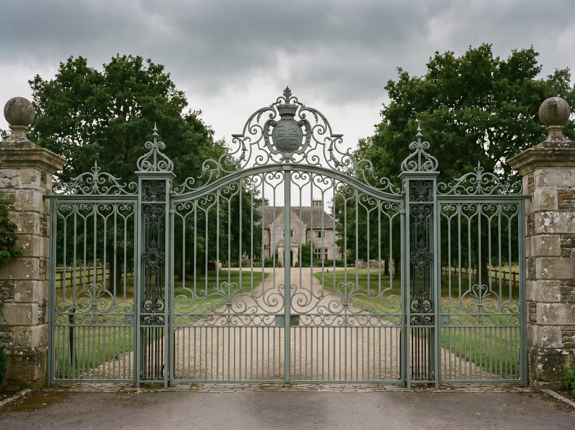 Grand Sussex country house gates