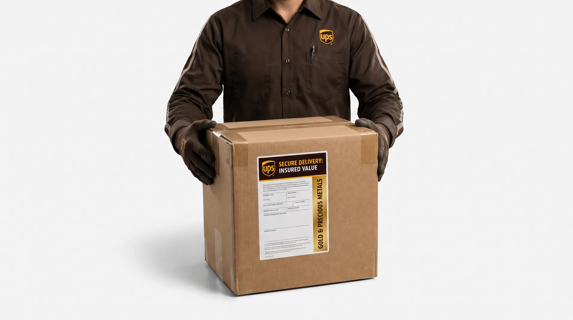 Goldankauf Versand - UPS Wertversand bis 3000 Euro versichert