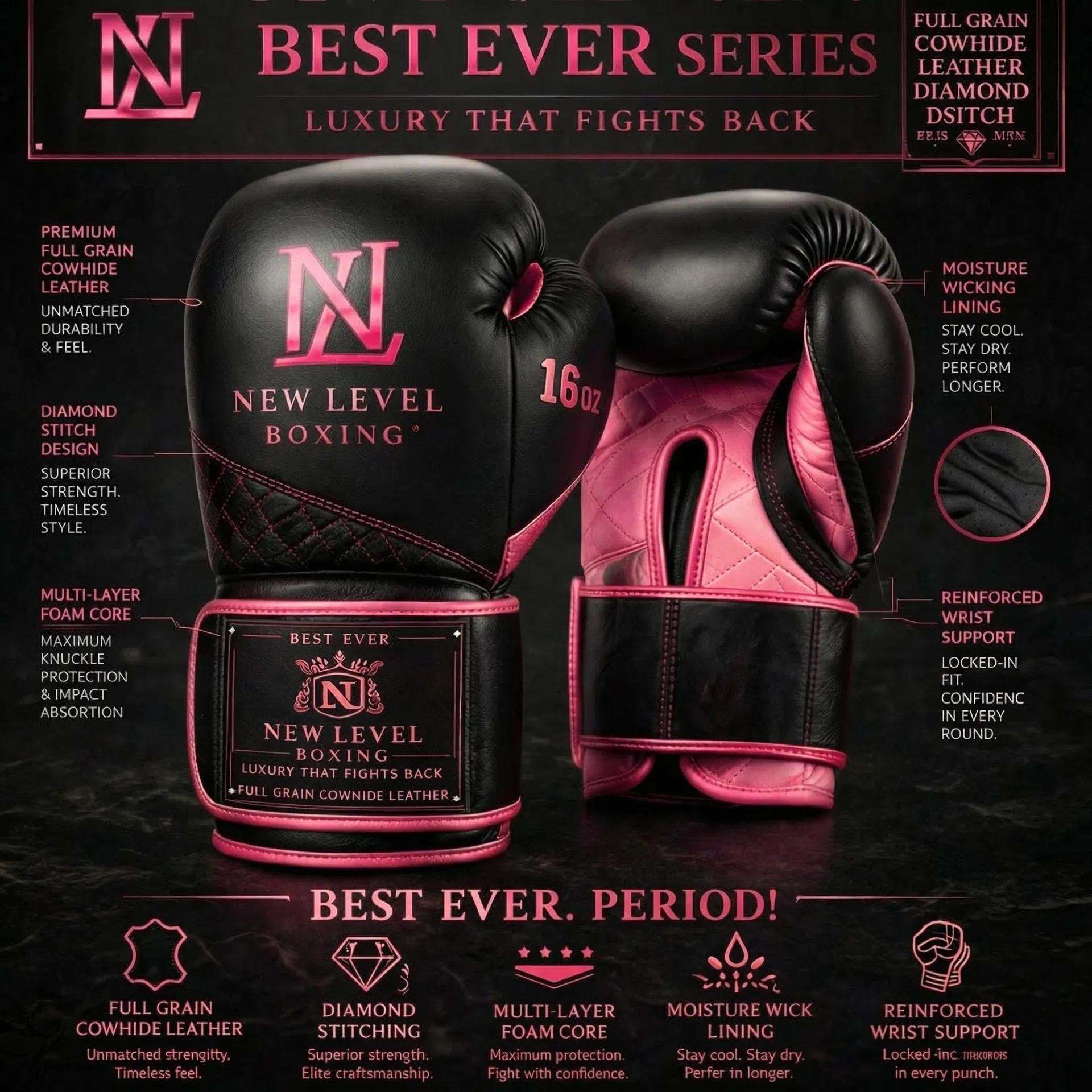 Best Ever Series — Black/Pink