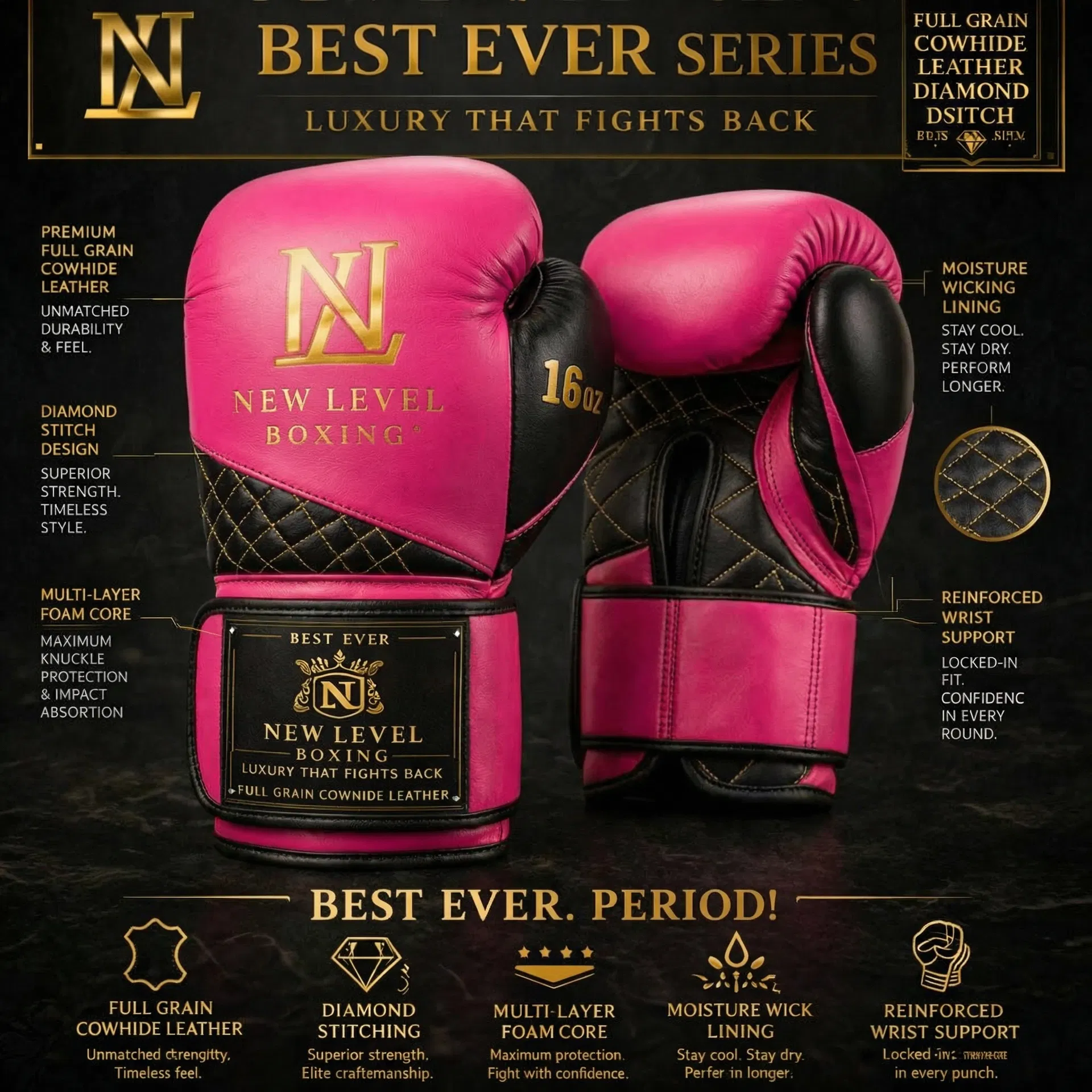 Best Ever Series — Pink/Black