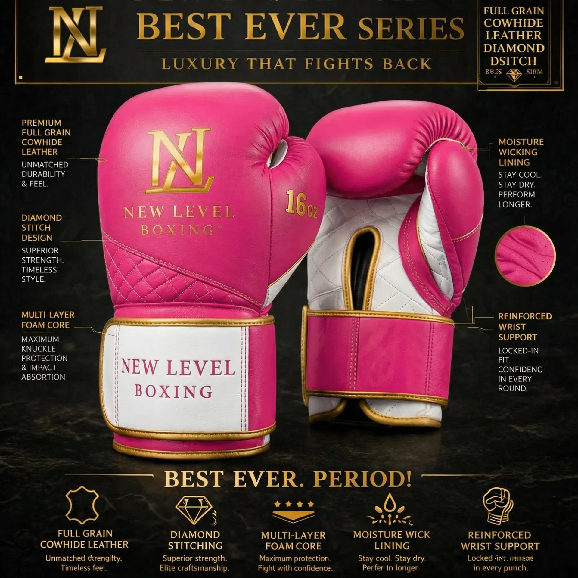 Best Ever Series — Pink/White