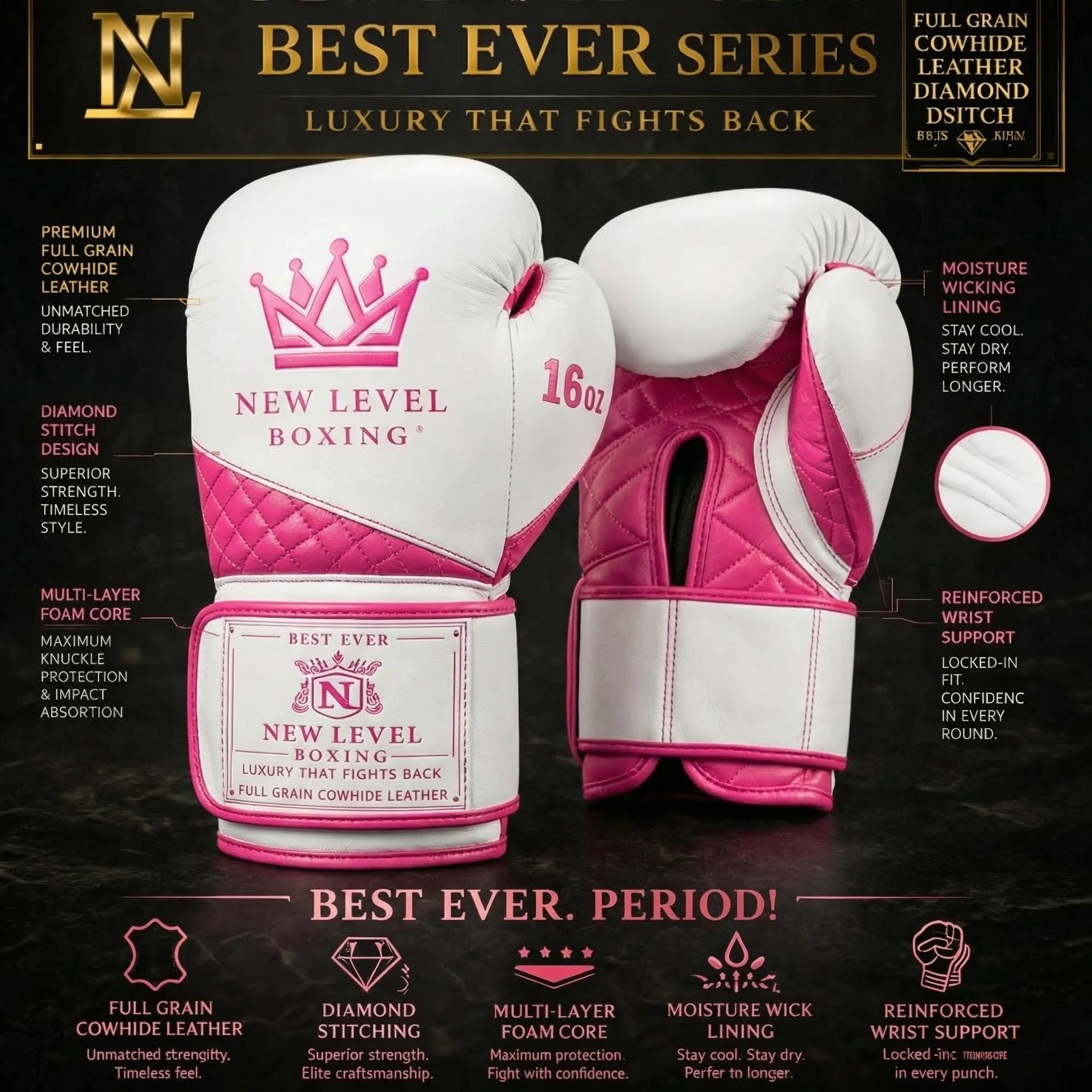 Best Ever Series — White/Pink