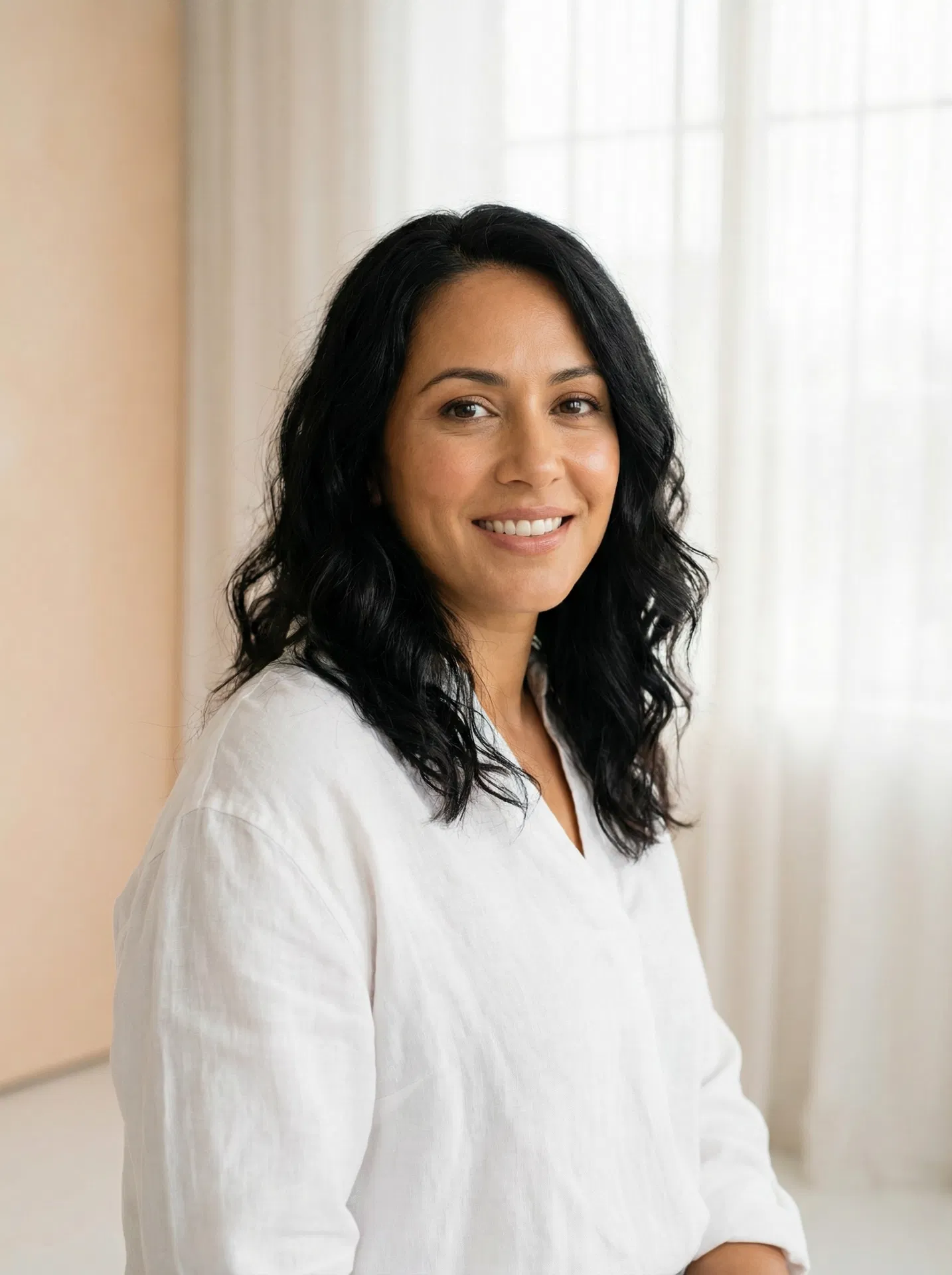 Mulher saudável e confiante