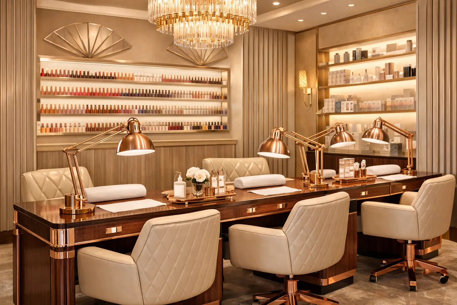 Elegant Manicure Workspace