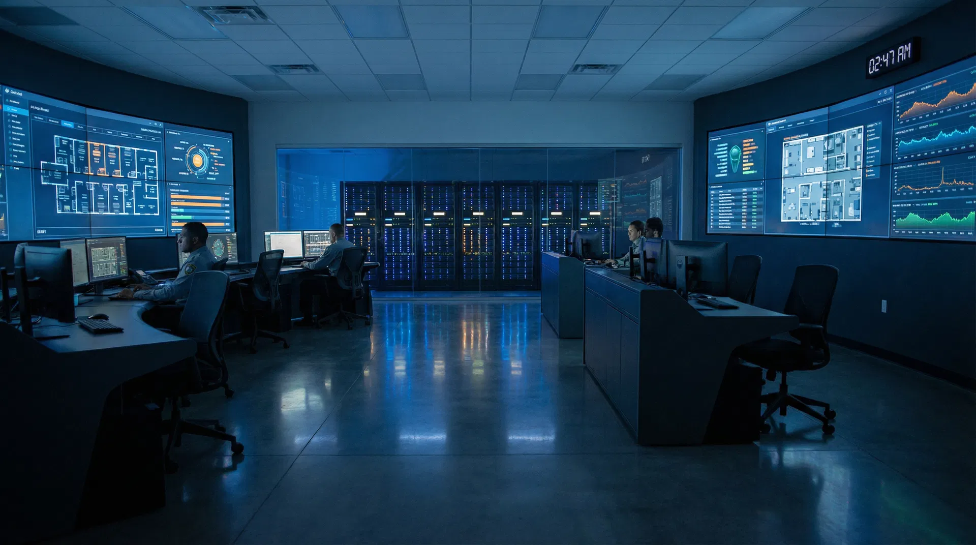 24/7 monitoring control room