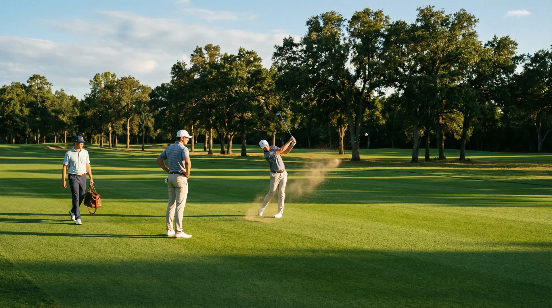 Sydney golfer on a lush fairway
