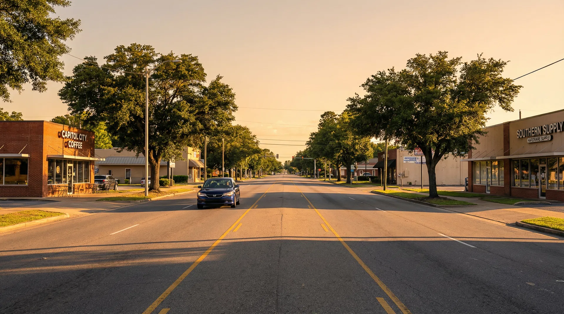 Montgomery Alabama street - GigDrive Alabama service area