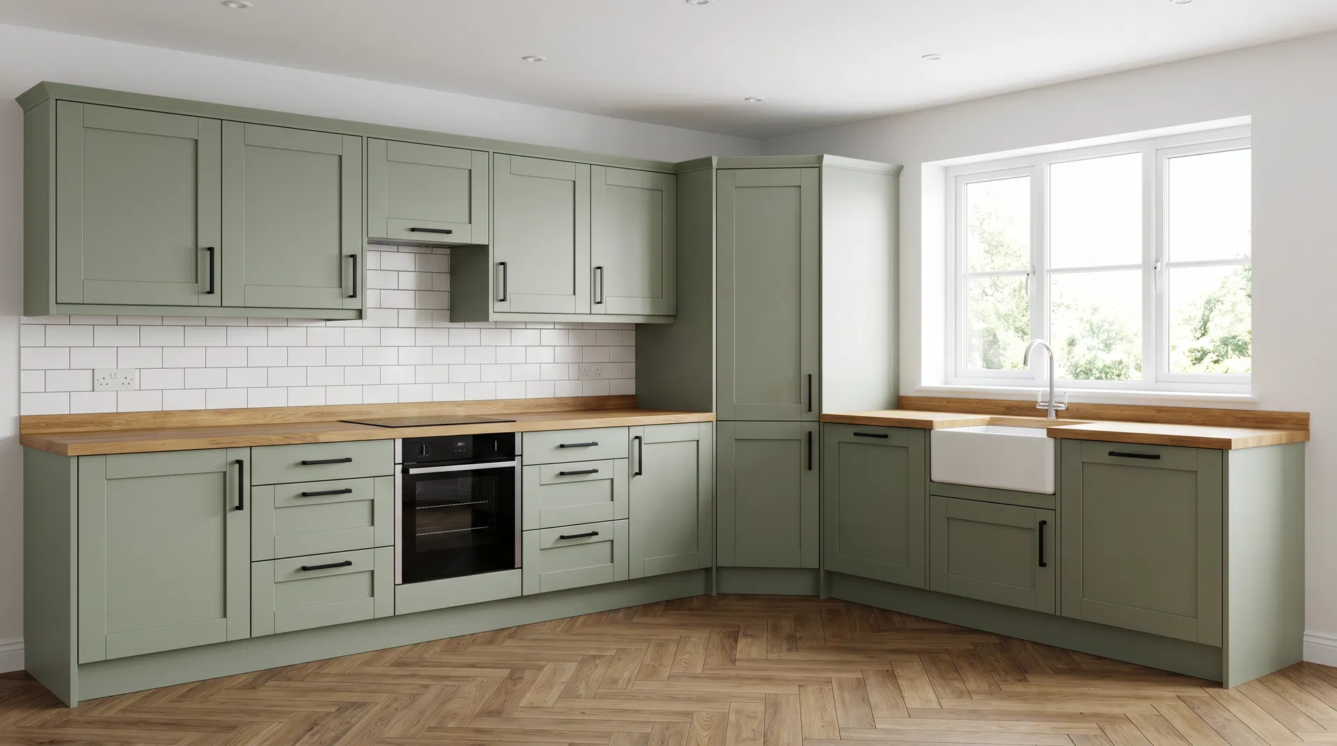 L-Shaped kitchen layout