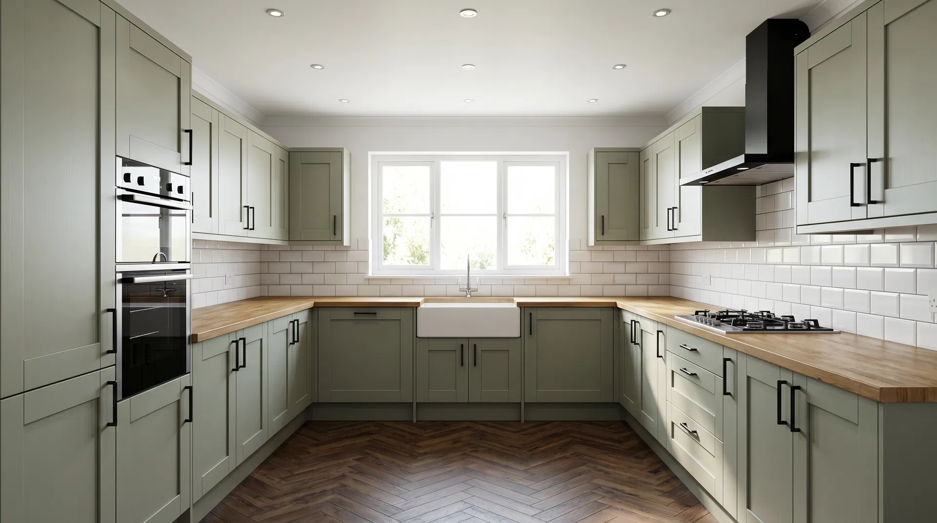 U-Shaped kitchen layout