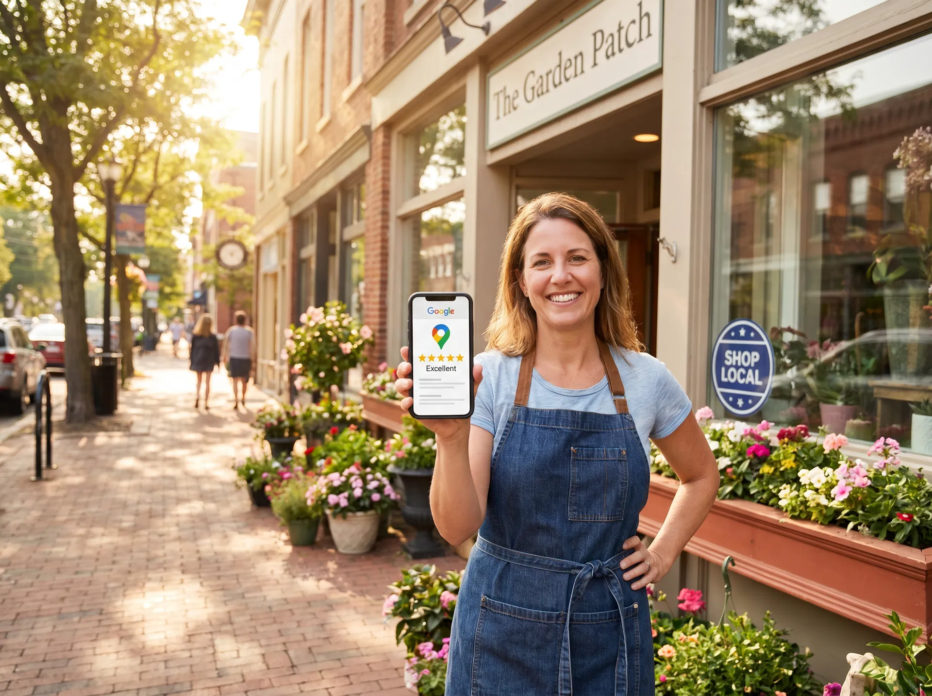 Local business owner with Google reviews