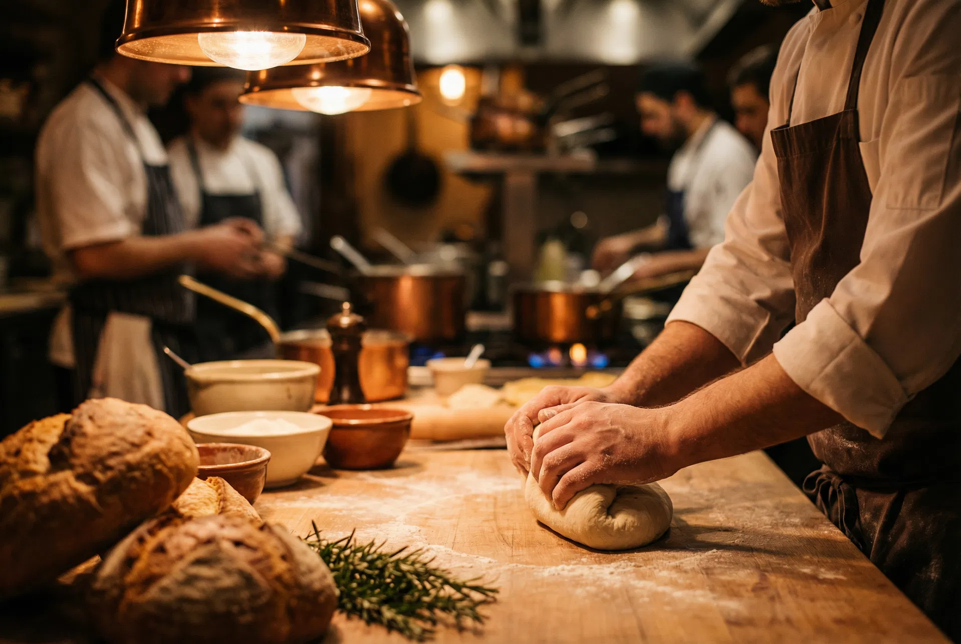 Frank Marchese in the kitchen