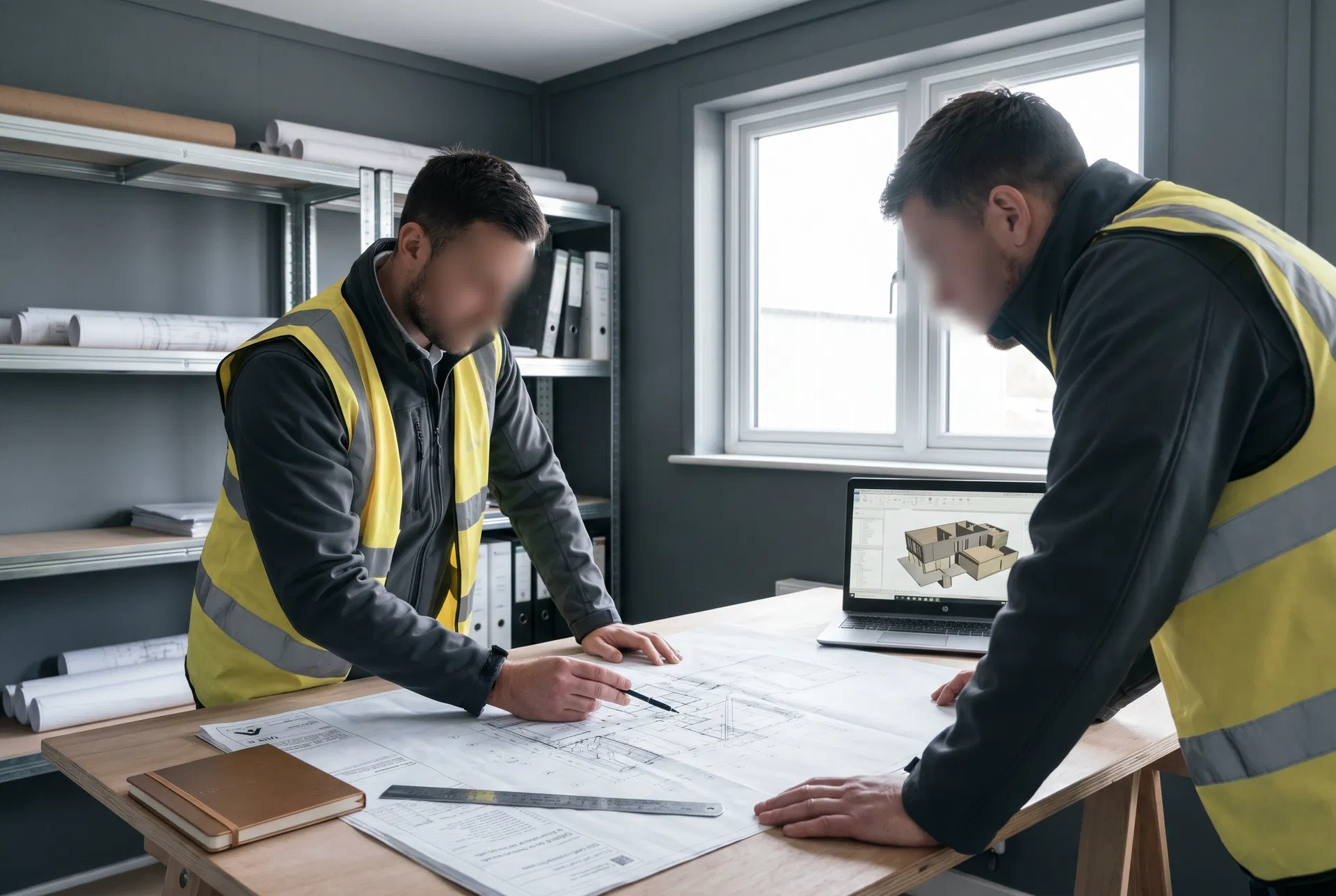 NEC process review, site cabin coordination