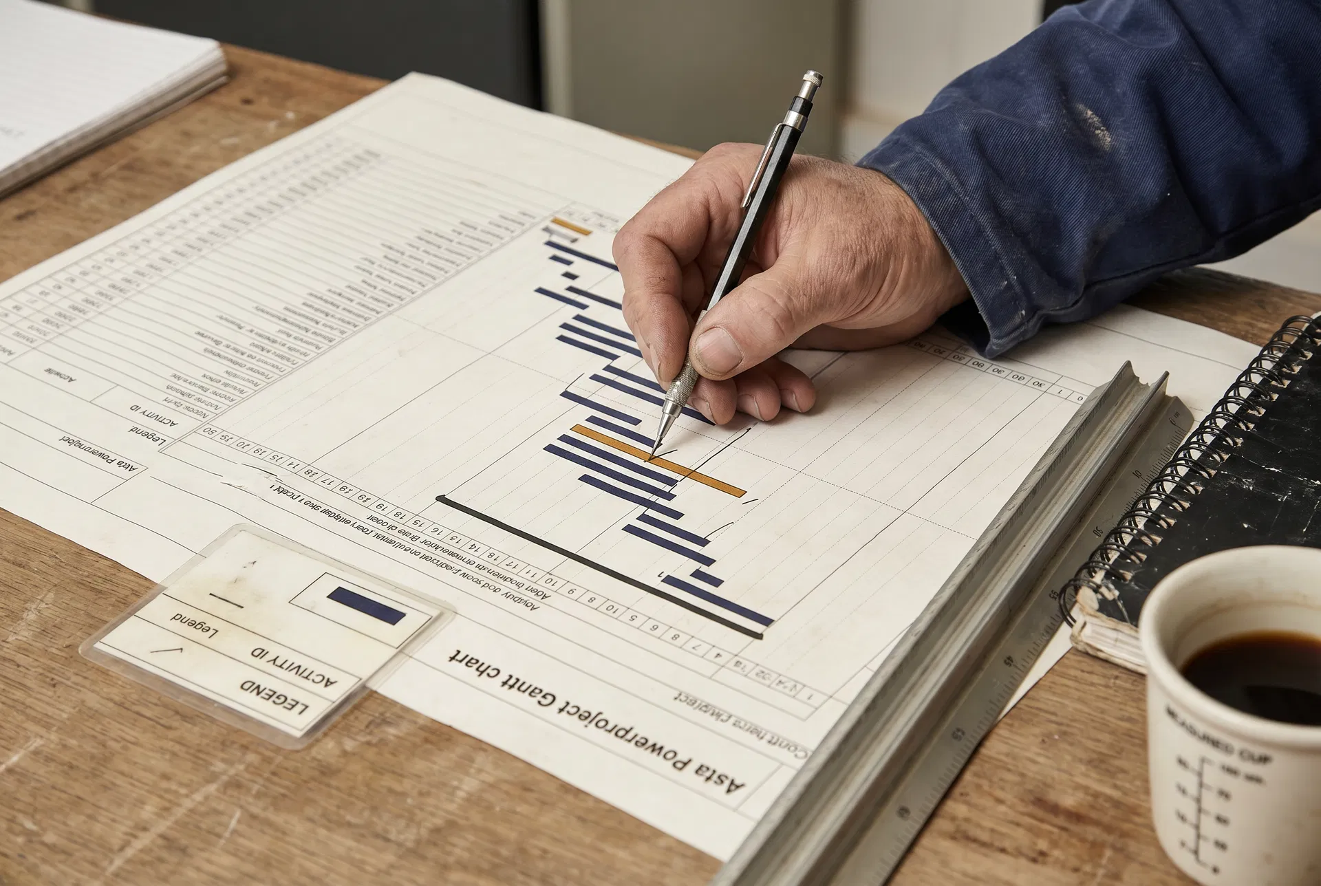 Programme markup, construction schedule review