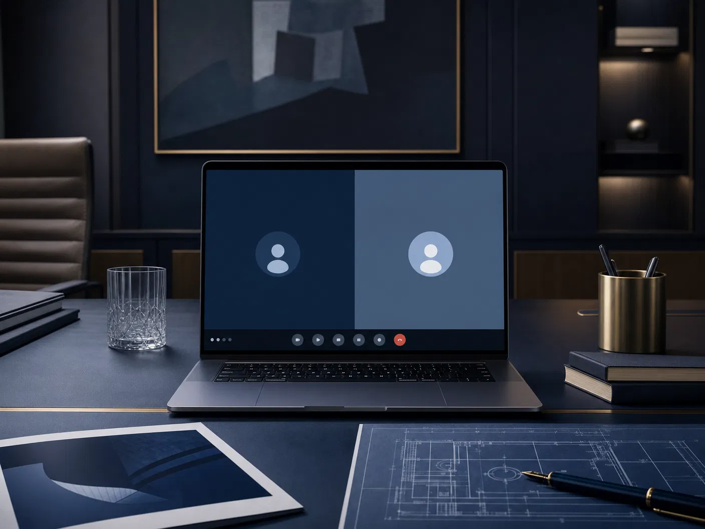 Executive virtual briefing preparation desk