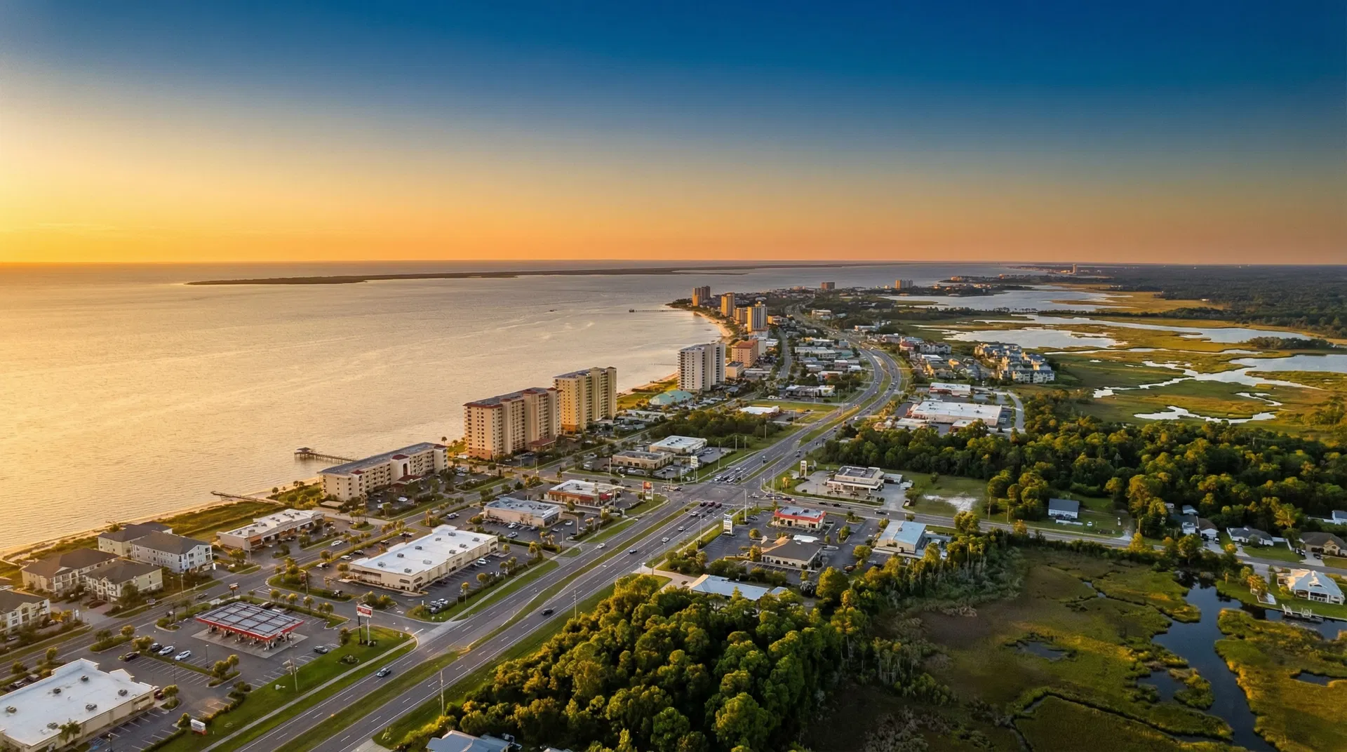 Baldwin County aerial view