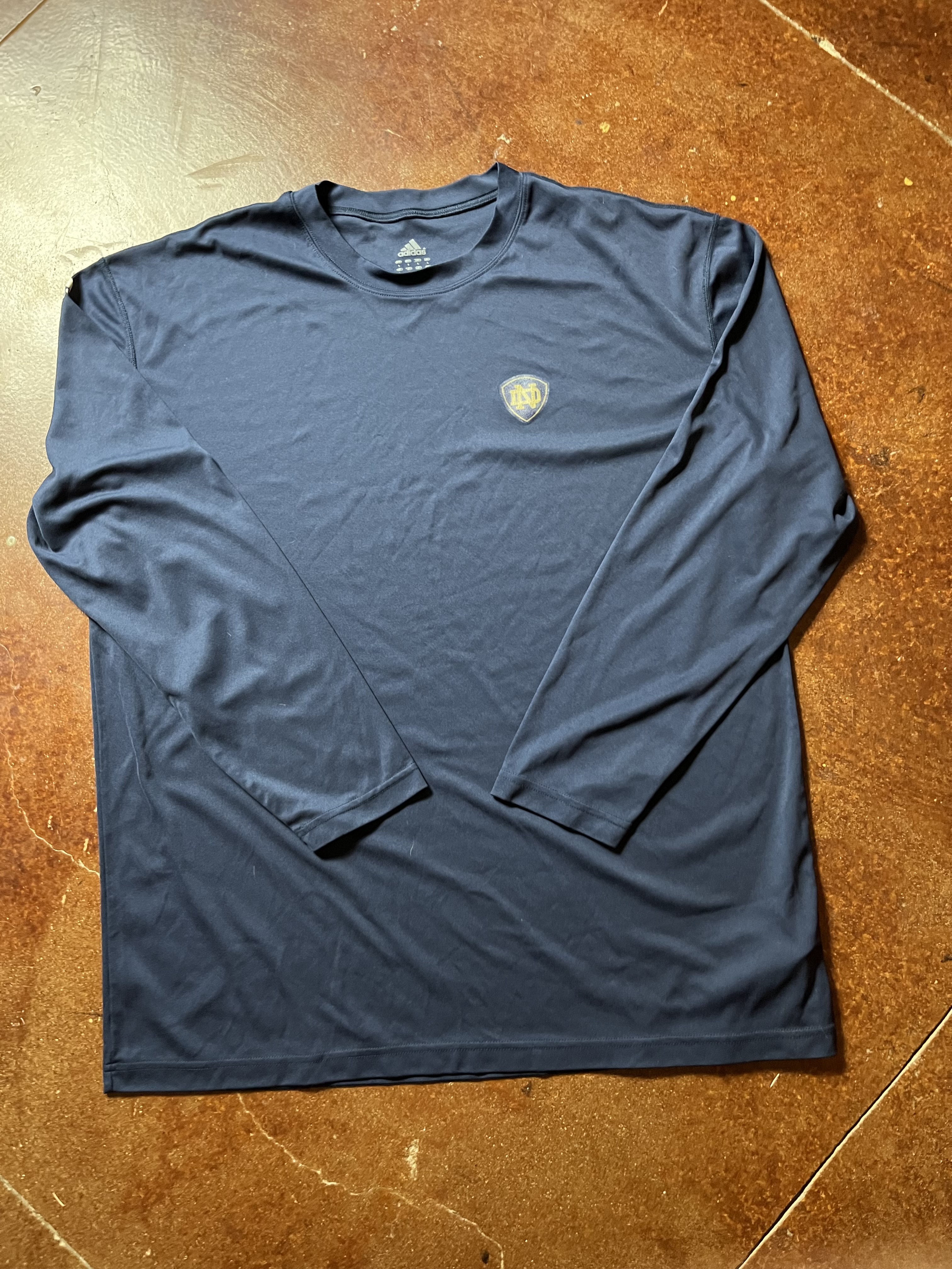 Adidas Notre Dame Fighting Irish Long Sleeve Shirt