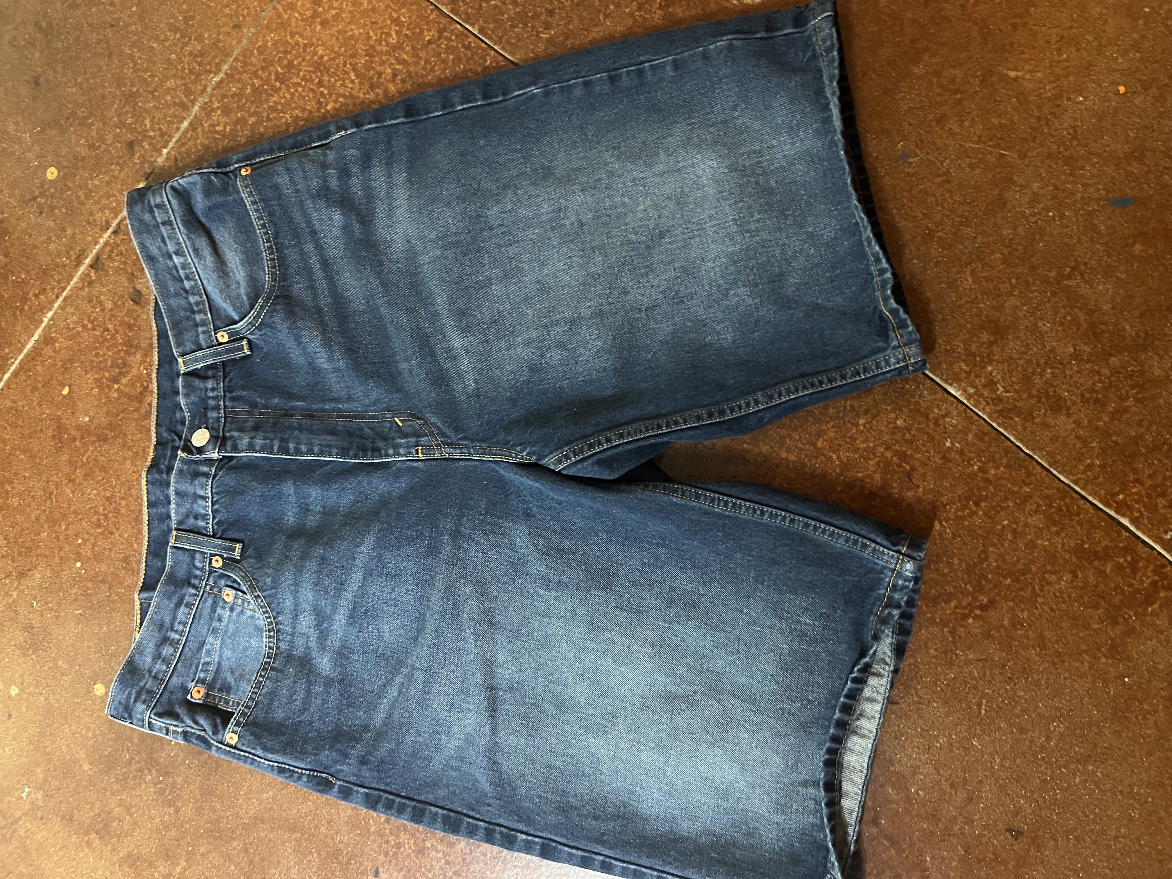 Classic Blue Denim Jean Shorts