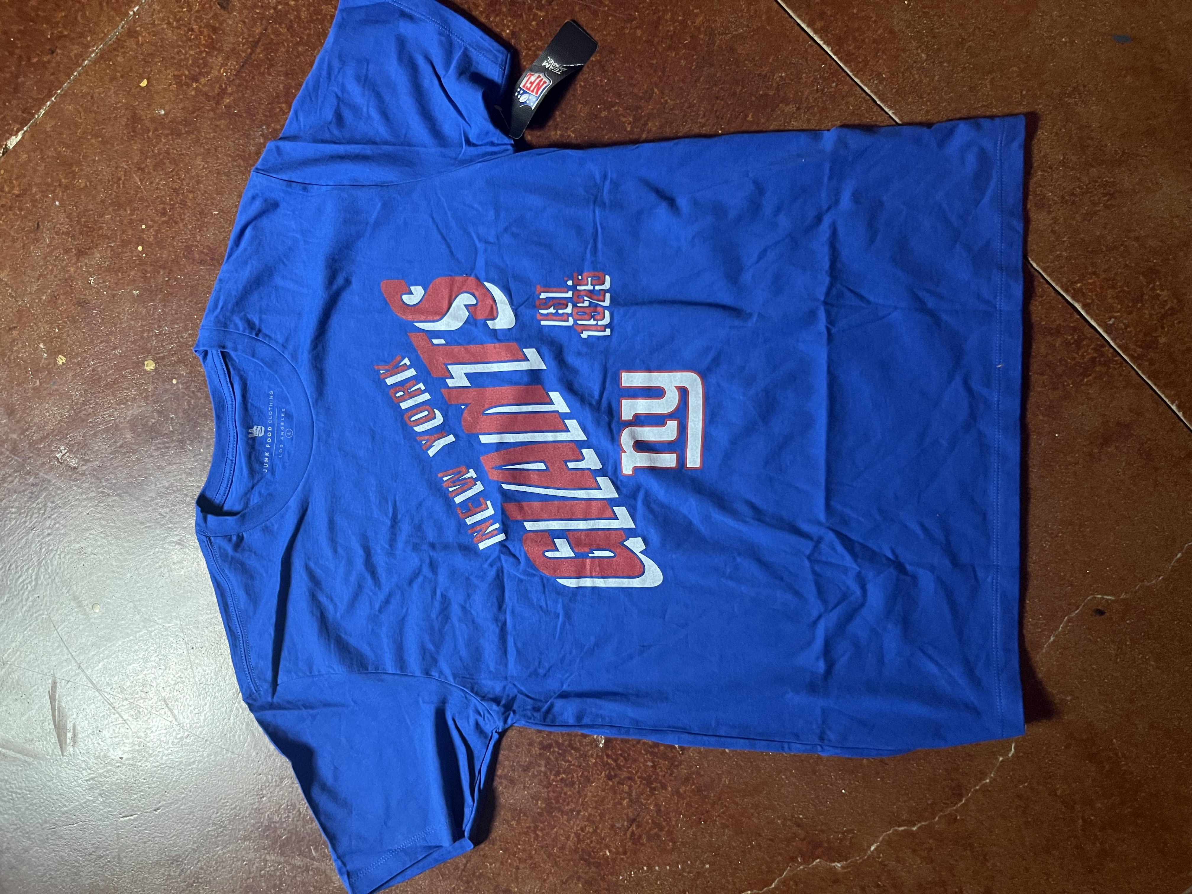 New York Giants NFL 'Est. 1925' T-Shirt - Size L