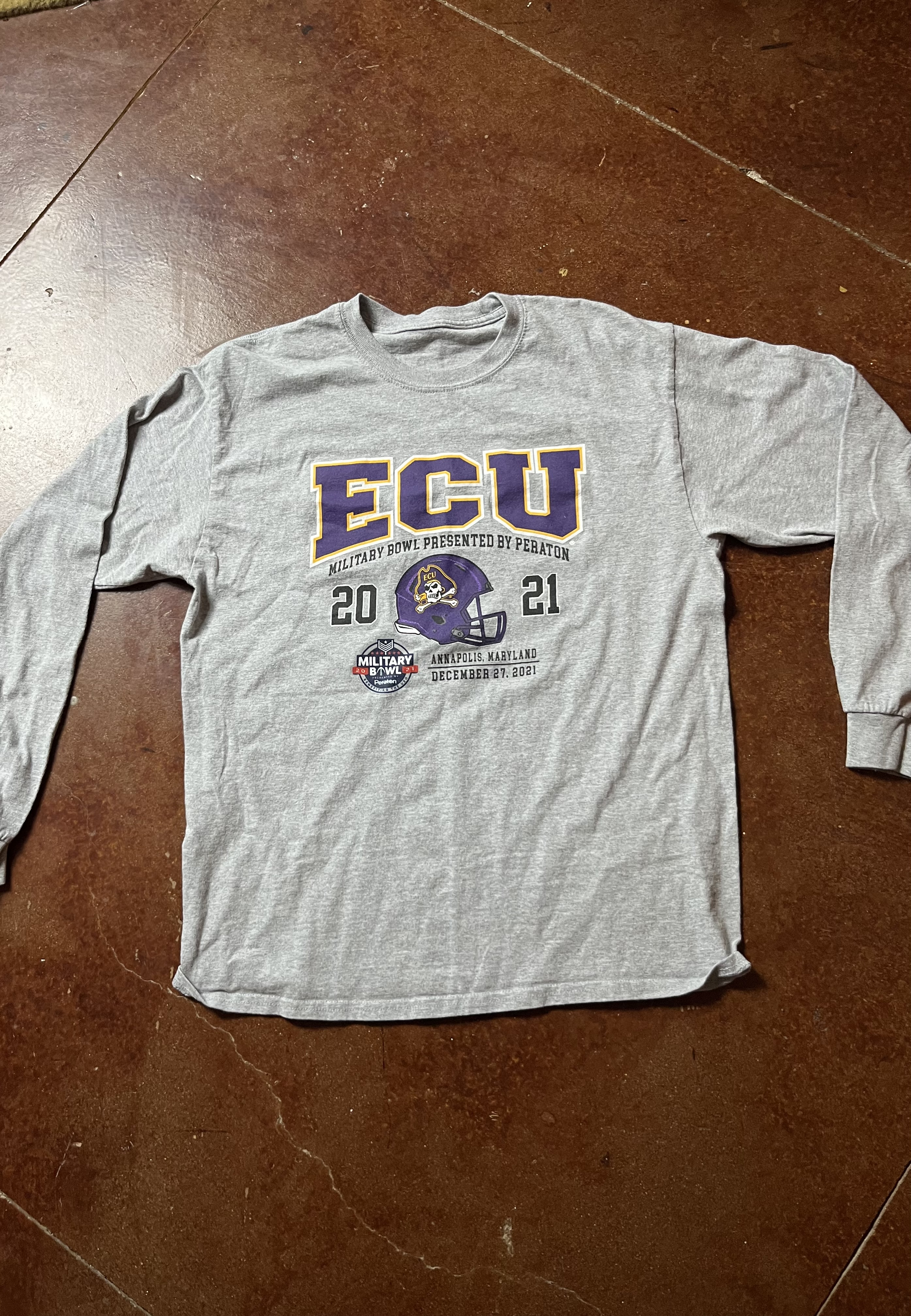 ECU Pirates 2021 Military Bowl Long Sleeve Tee