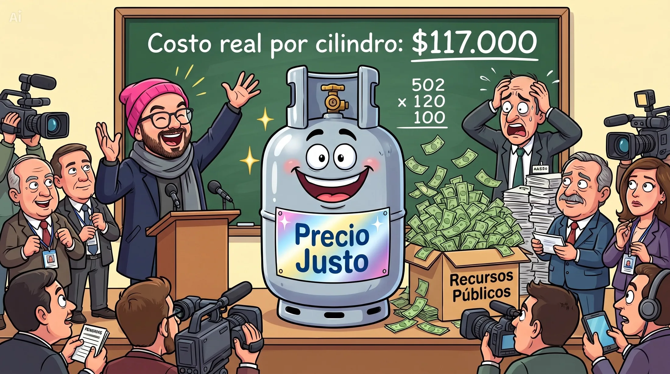 “Gas a Precio Justo: la promesa que terminó costando $117 mil por cilindro”