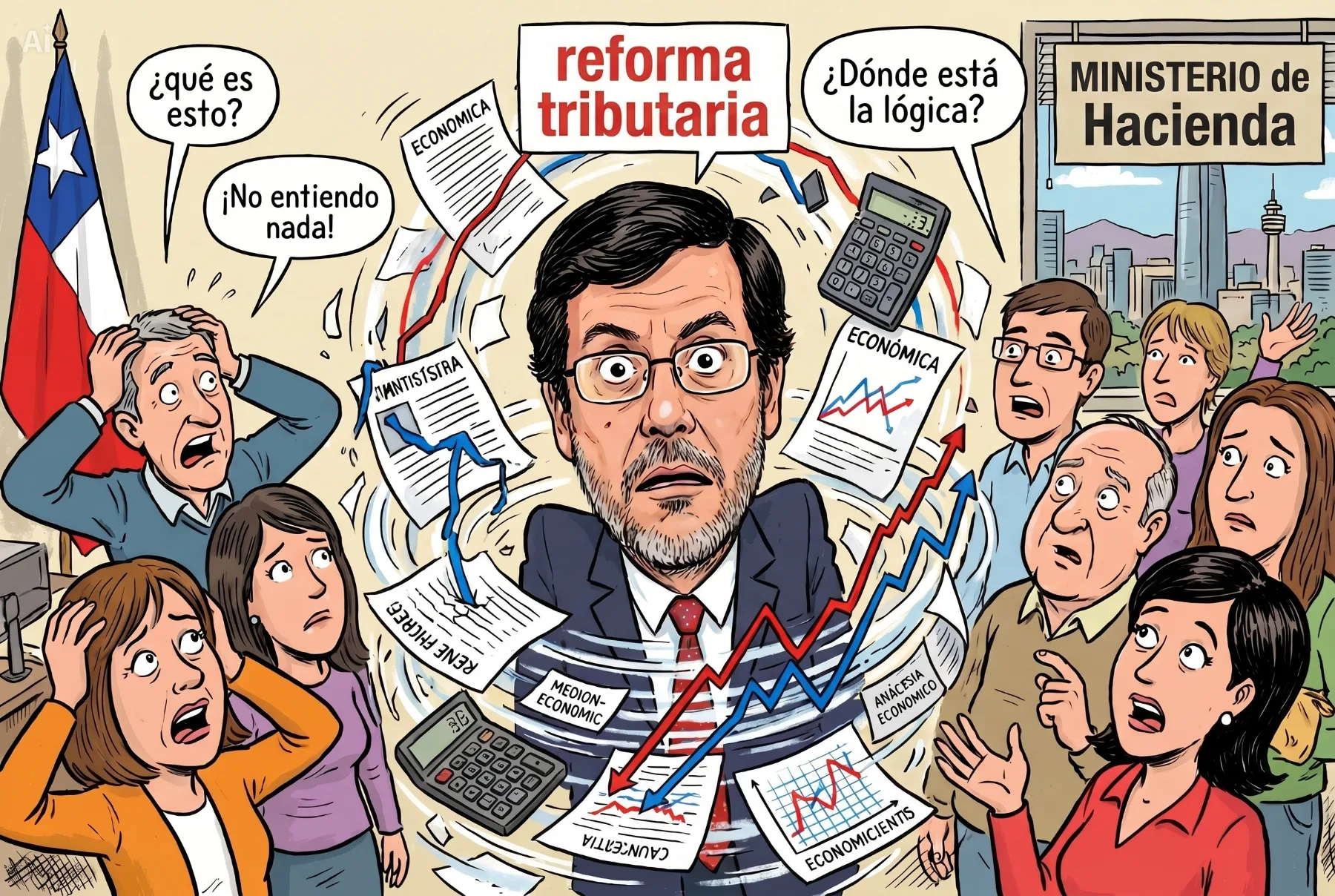 Reforma Tributaria 2014 del ministro Alberto Arenas: una política pública cuestionada por su impacto económico y diseño técnico.