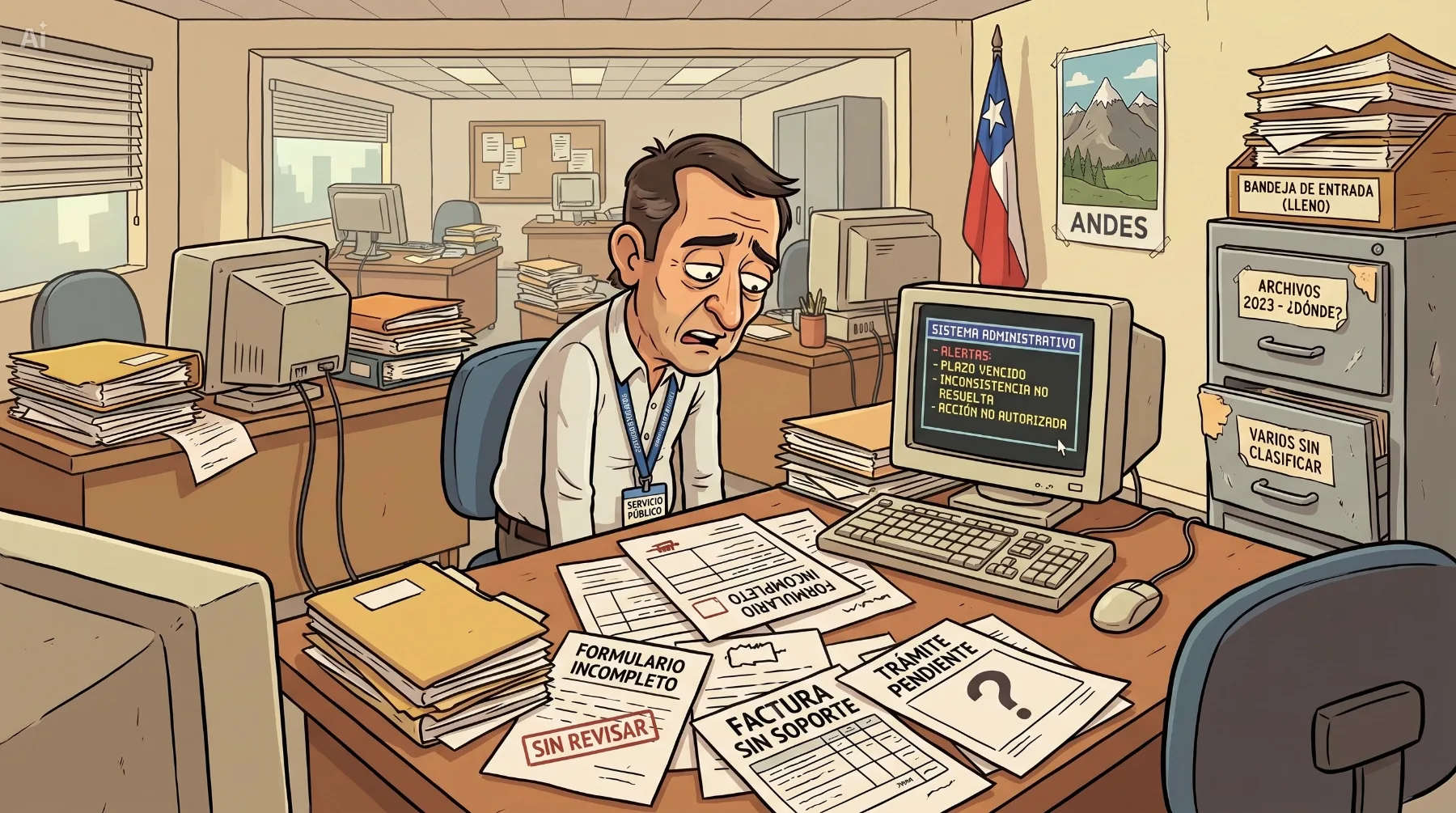 Imagen del concepto: Falta de control interno