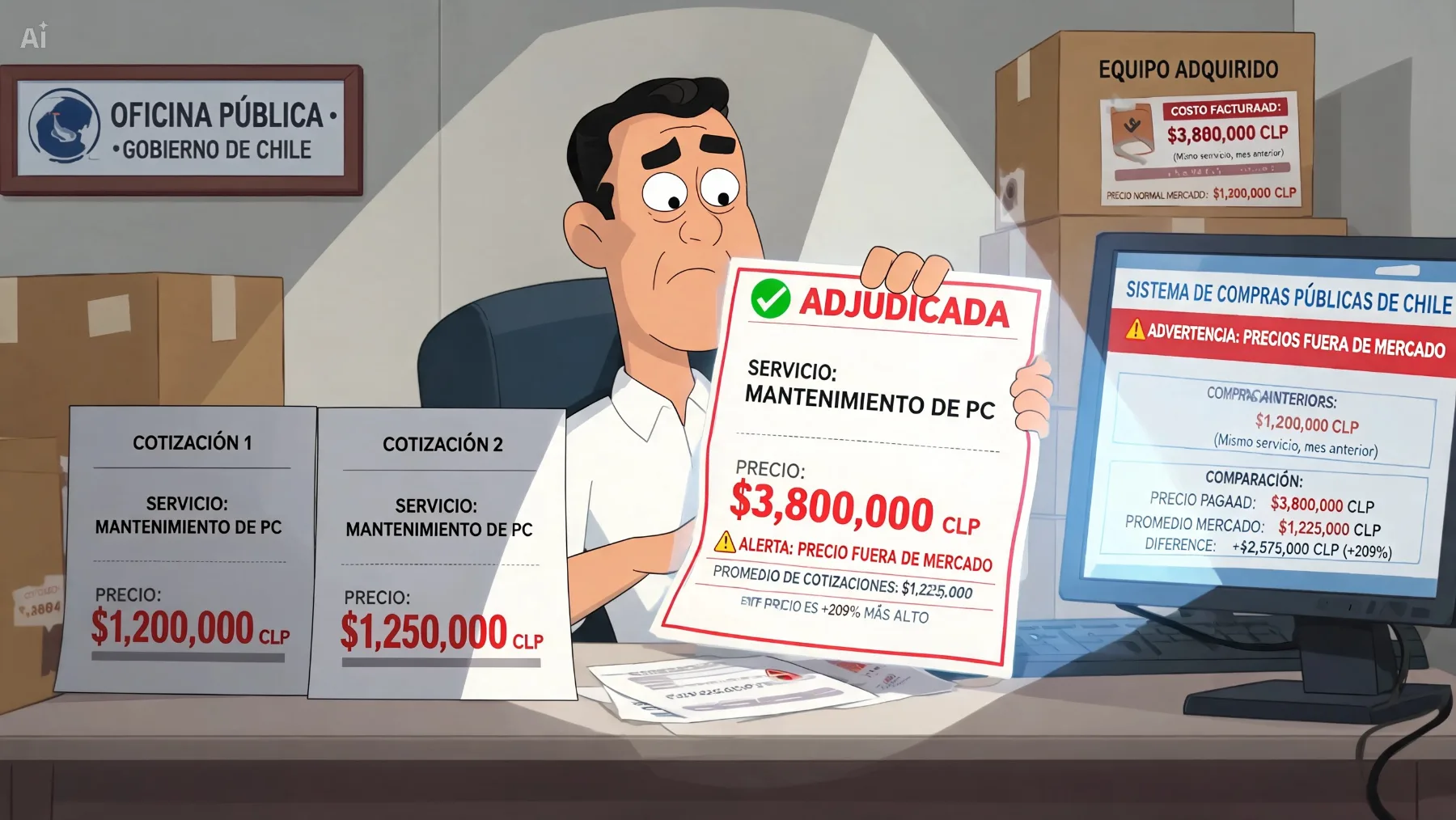 Imagen del concepto: Pago de sobreprecios