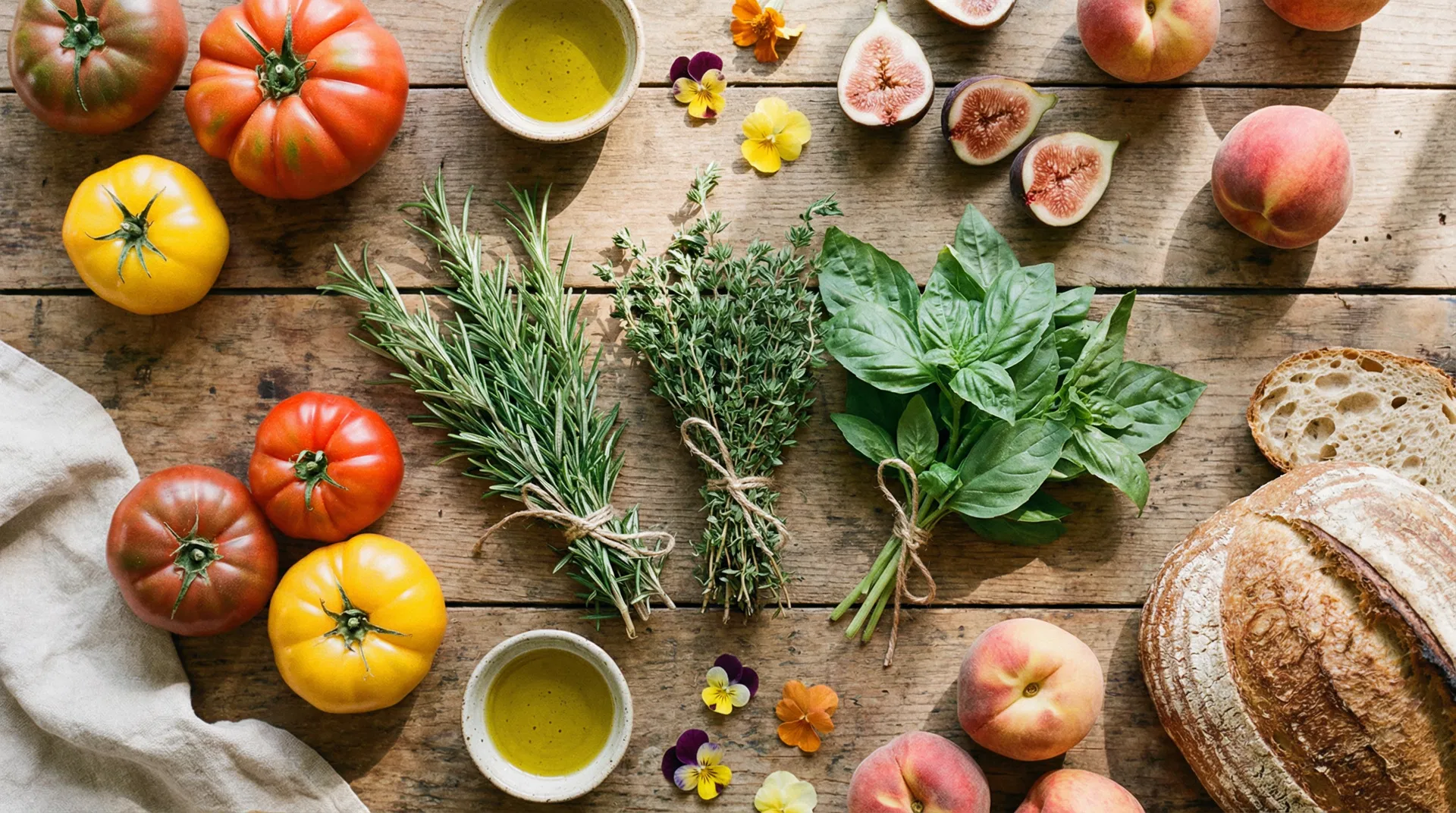 Fresh seasonal produce from local farms