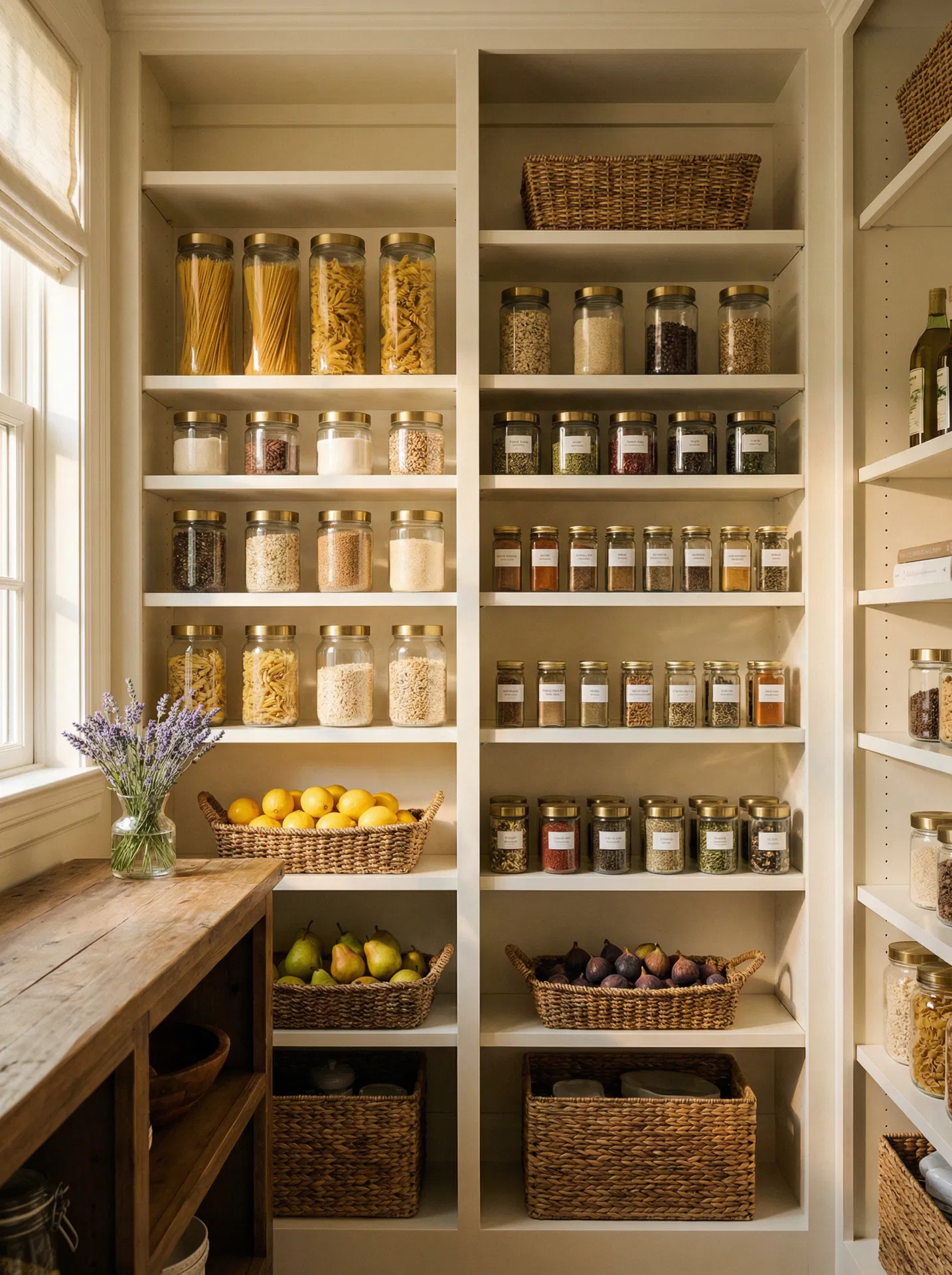 Beautifully organized luxury pantry