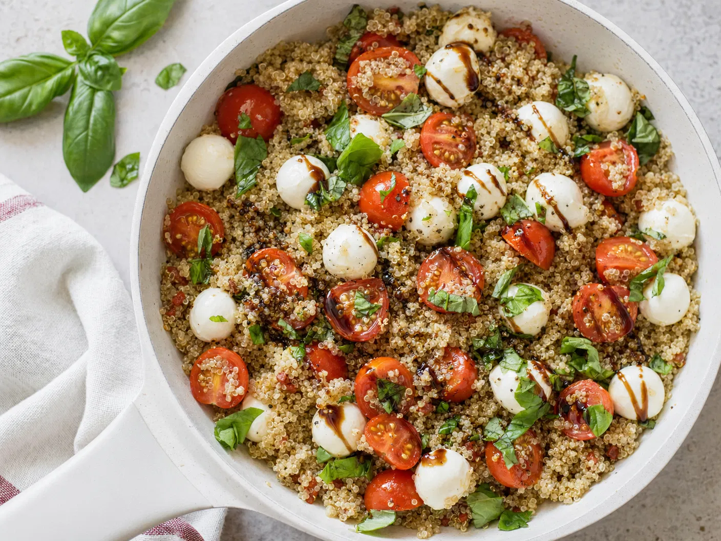 Caprese Quinoa Skillet