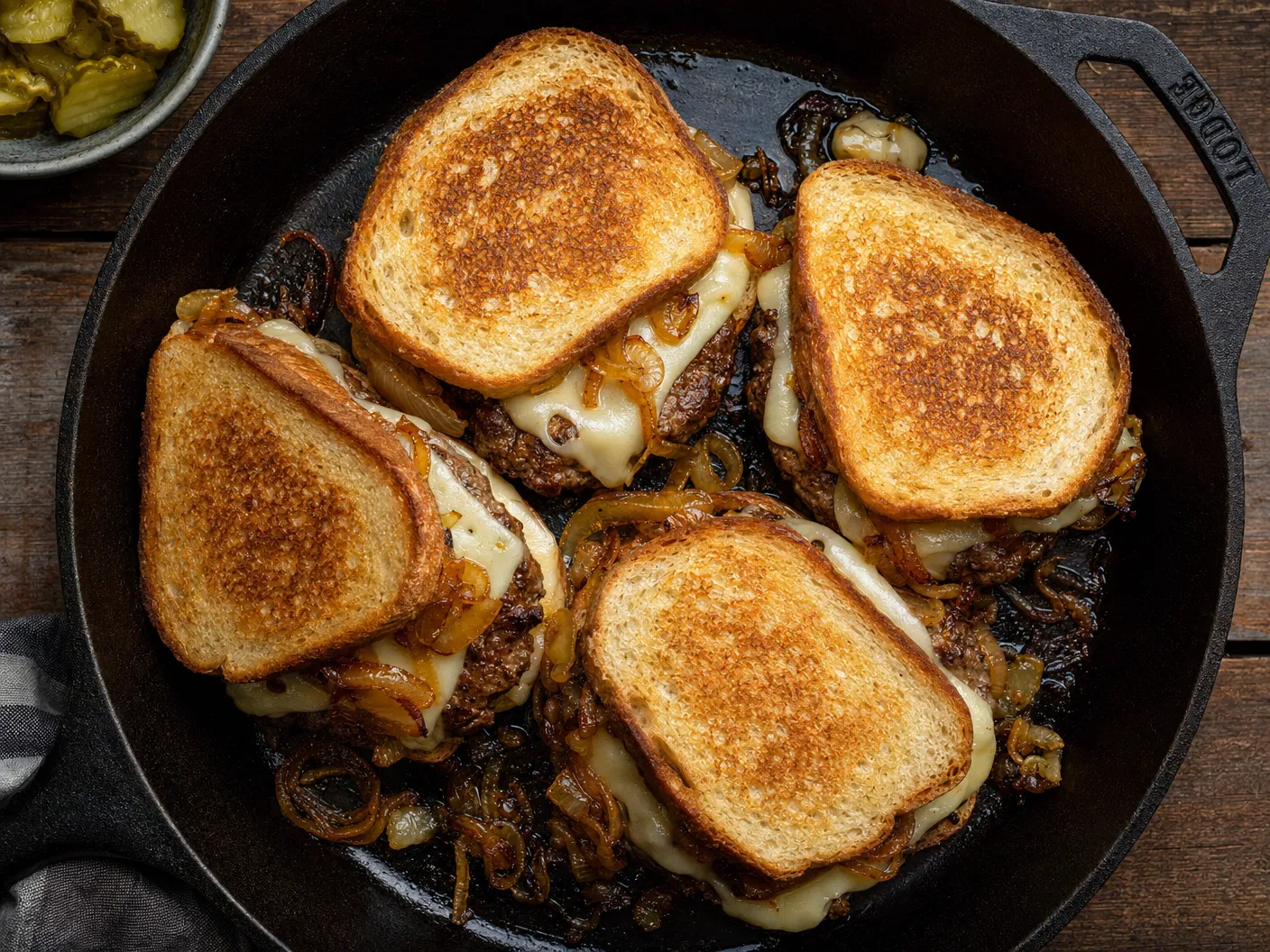 Classic Patty Melts in a Pan