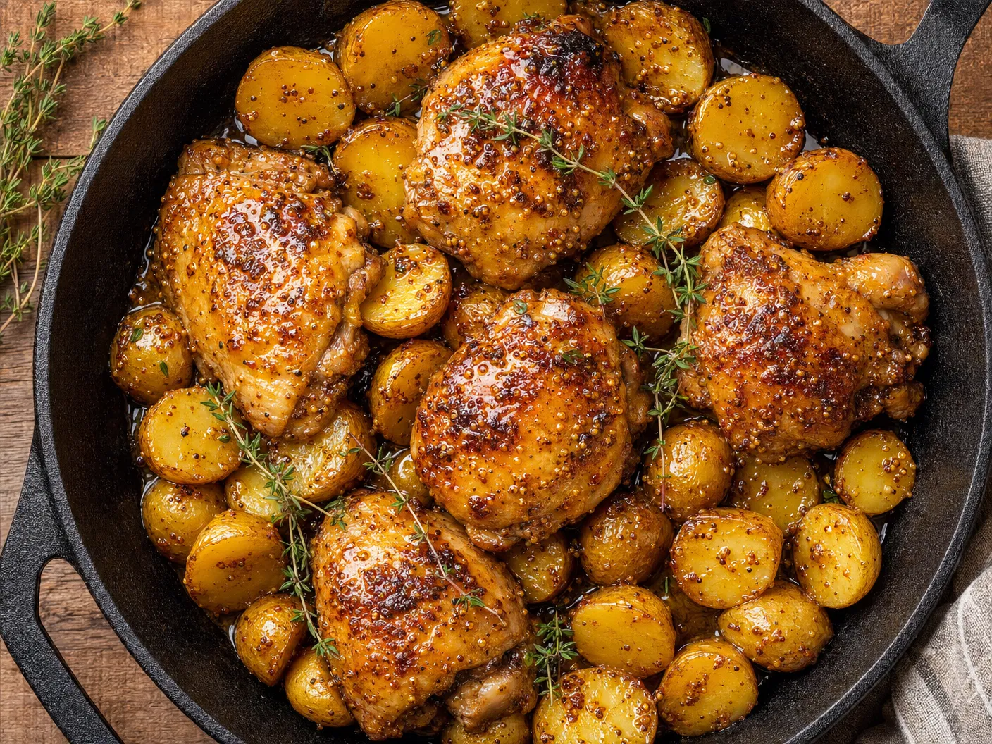 Honey Mustard Chicken and Potatoes