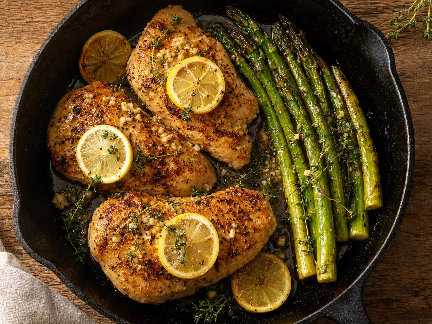 Lemon Herb Chicken and Asparagus