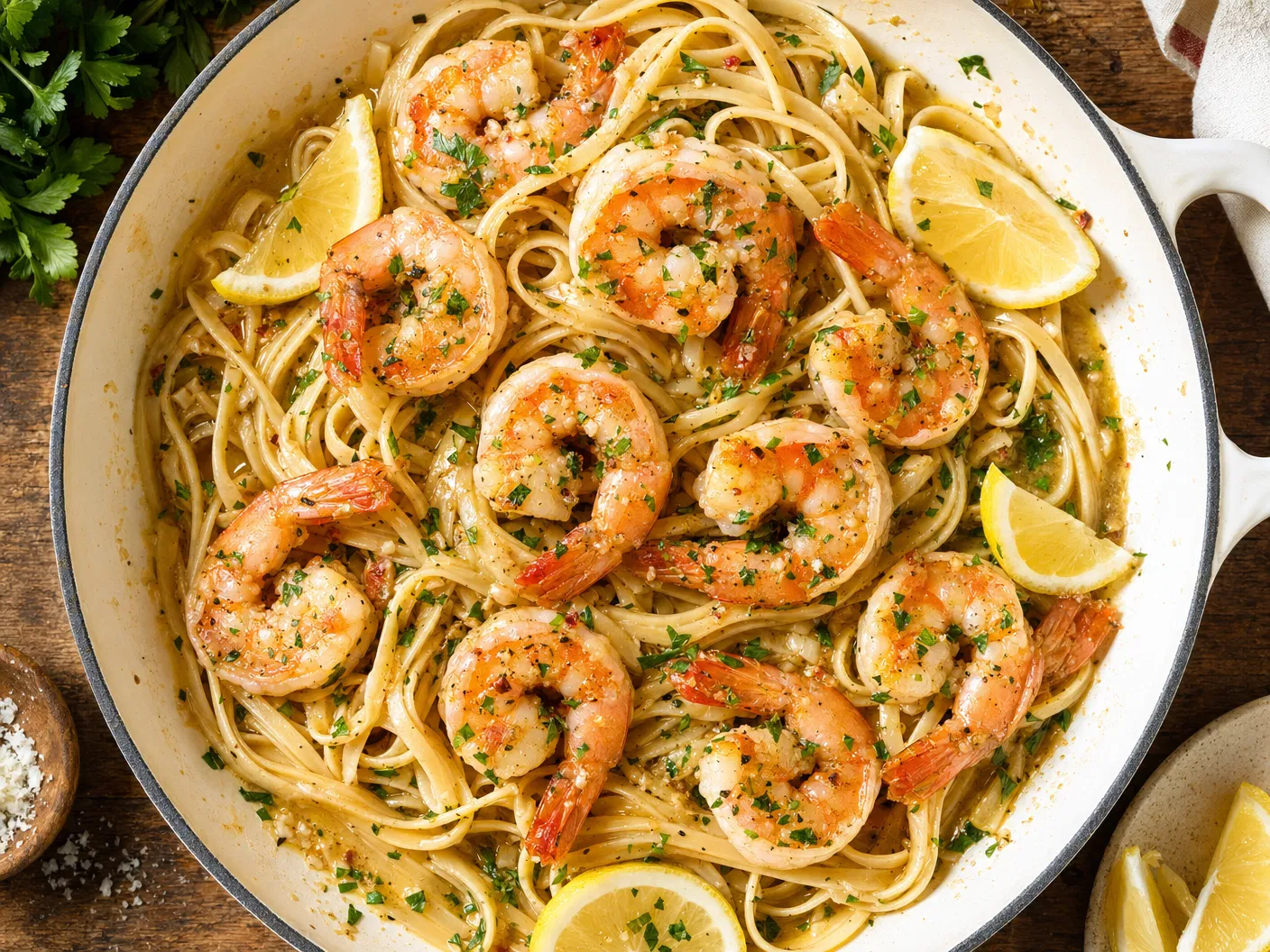 Shrimp Scampi Skillet