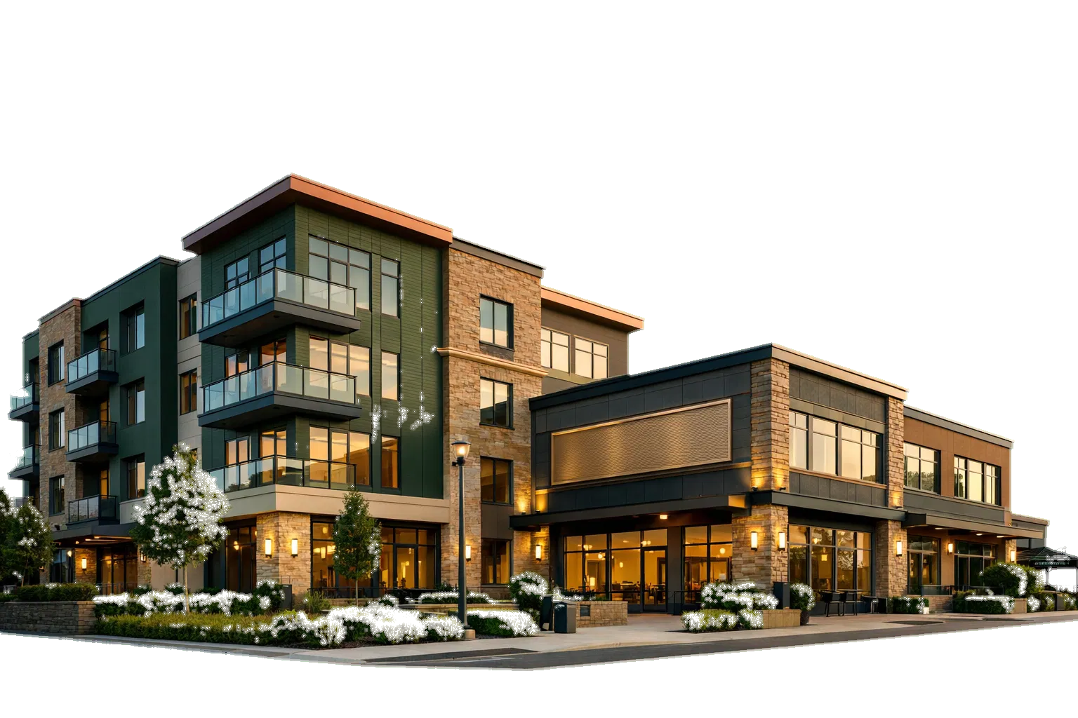 Well-maintained contemporary property exterior