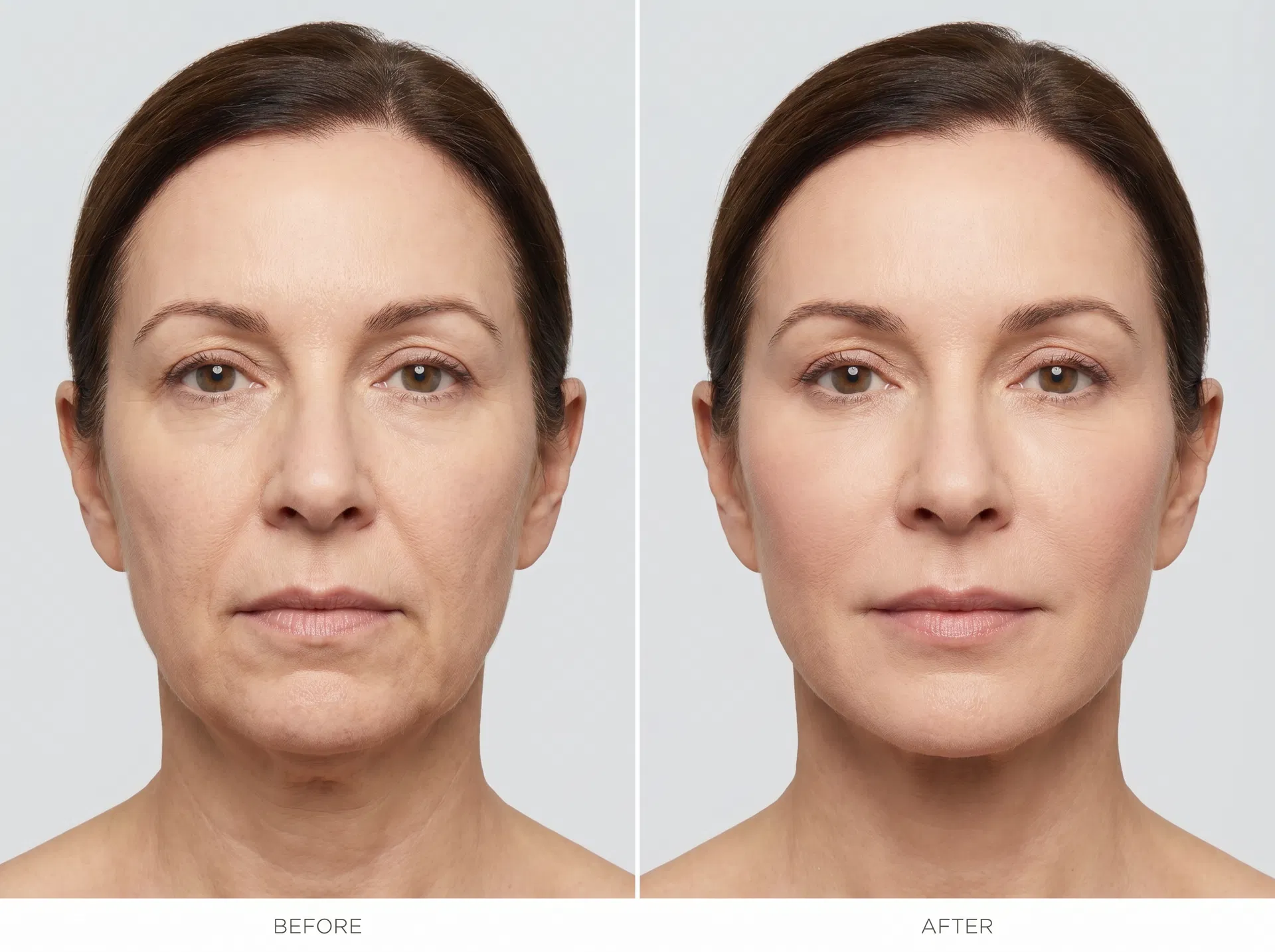 Radiesse Collagen Biostimulator before and after treatment presentation