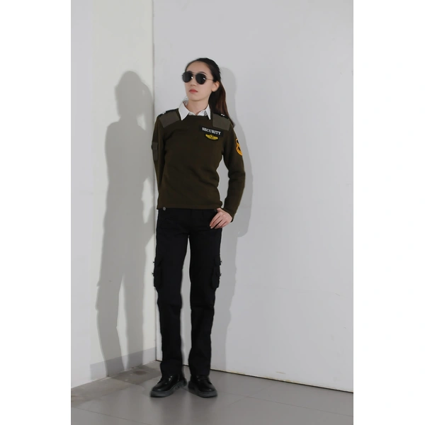 bd-mo-013 定制保安衛衣制服模型演示真人試穿定制款式團購團服保安衛衣制服批發商|制服展示圖