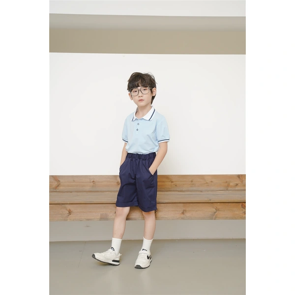 bd-mo-154 定制純棉英式校服設計 polo 衫西裝校服真人試穿 polo 衫供應商|制服展示圖