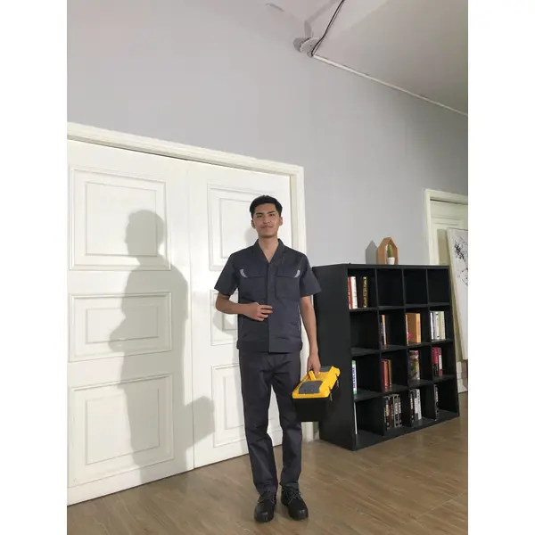bd-mo-048訂酒店維修制服現場演出工作服制服胸前口袋酒店維修制服廠家|制服展示圖