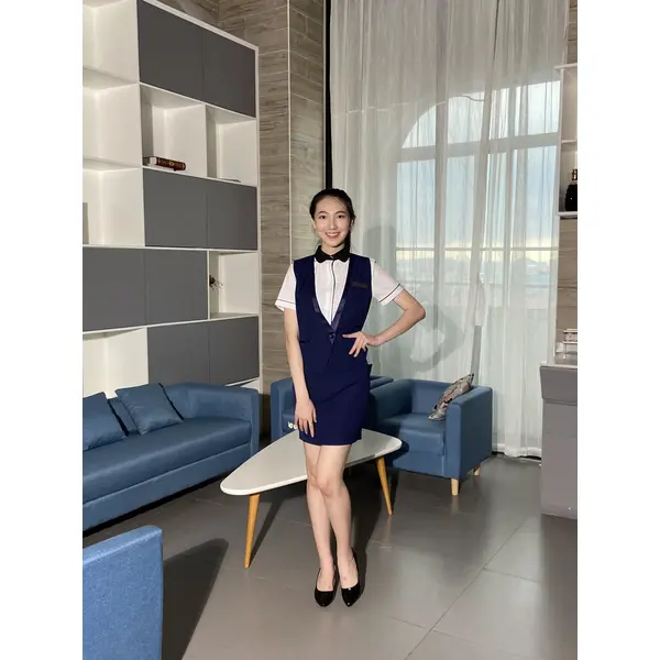 bd-mo-100 設計修身款前台製服定做商務制服|制服展示圖