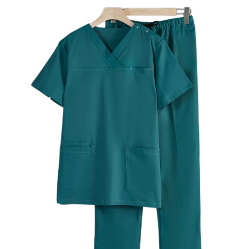 選購彈力V領洗手服套裝 診所牙醫護士專用 舒適透氣易打理