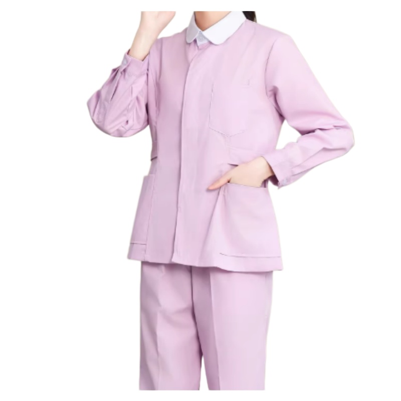 專業淡紫色護士服套裝：舒適透氣，香港醫護人員首選制服訂造